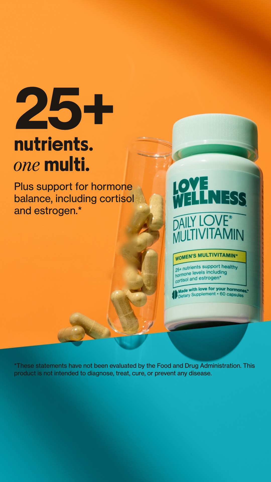 Love Wellness Facebook ad: 25+ Nutrients, Clinically-Studied Formula