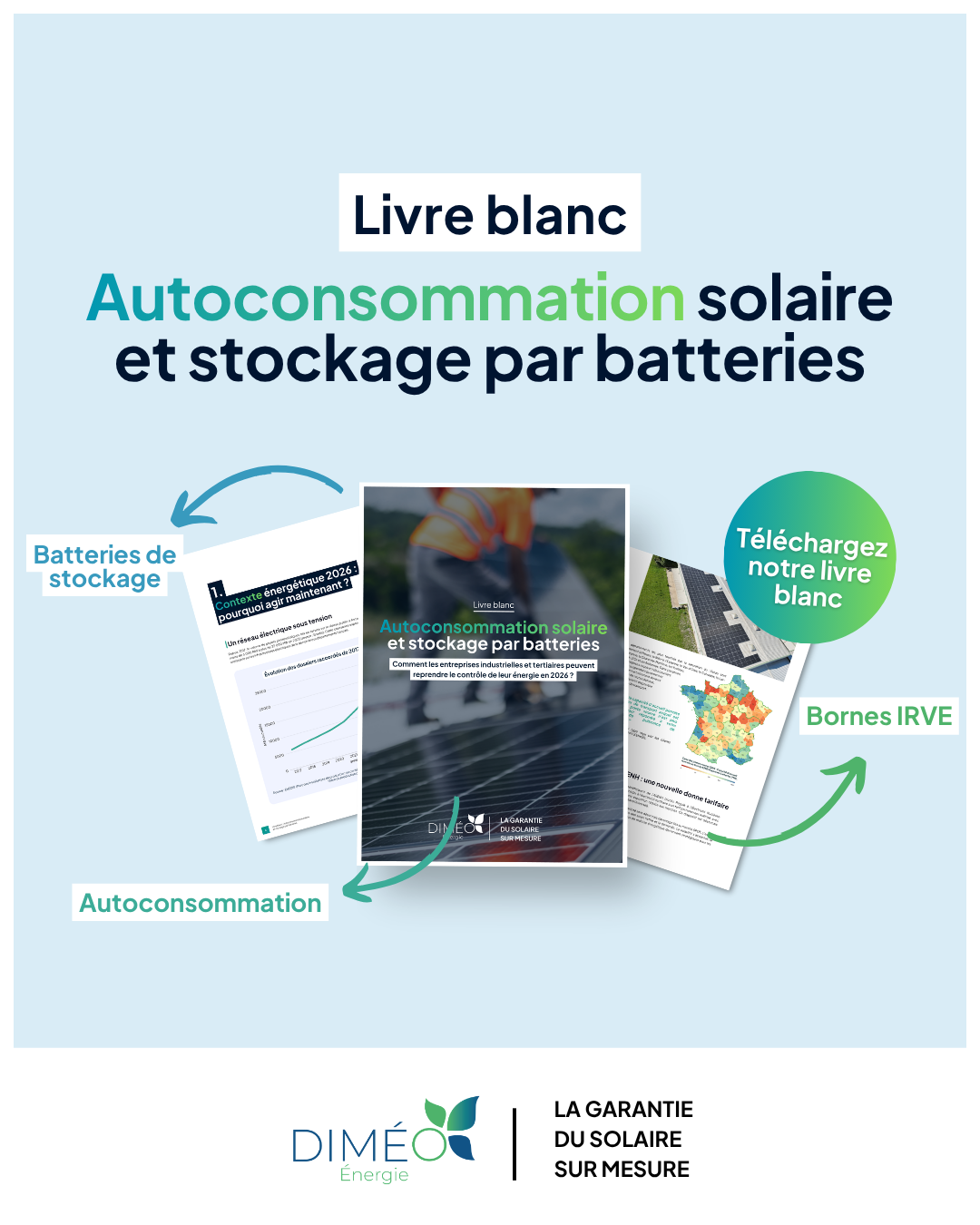 Diméo Energie Facebook ad: Téléchargez le livre blanc complet.