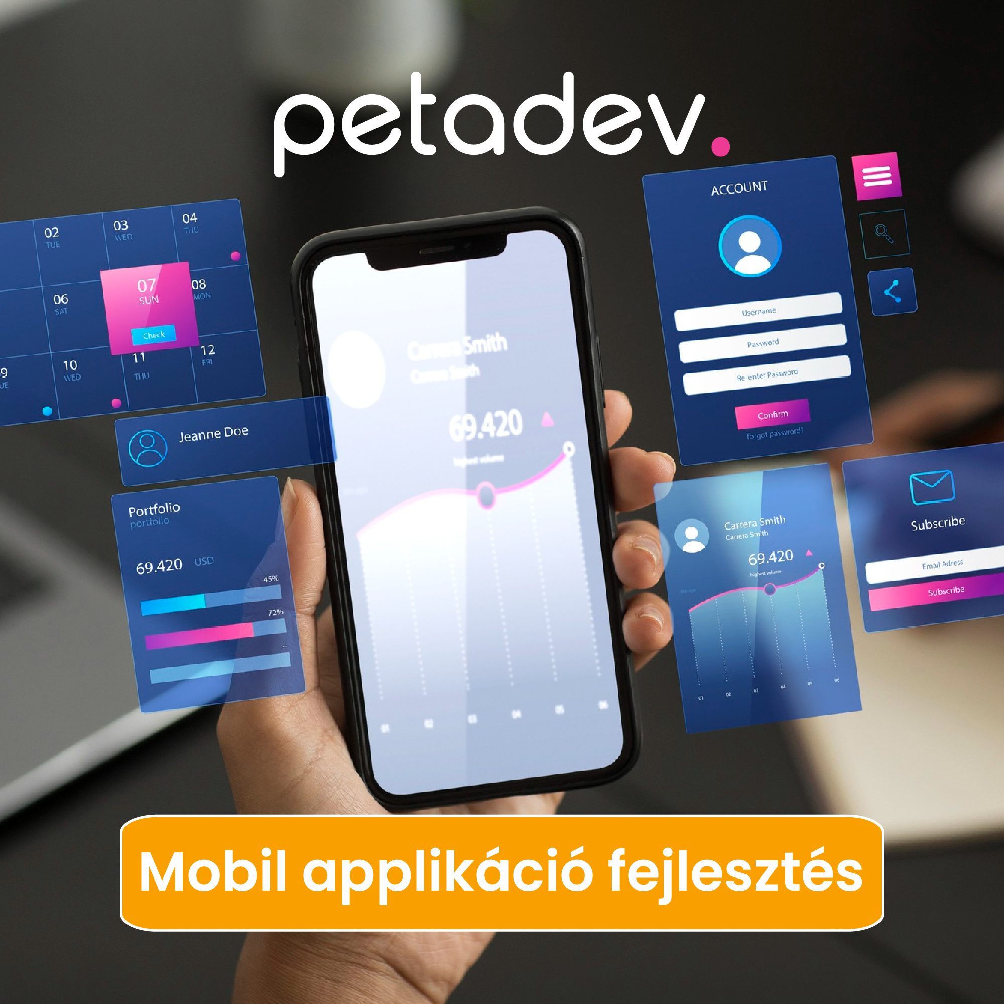 Petadev Magyarország Facebook ad: Applikáció és webfejlesztés