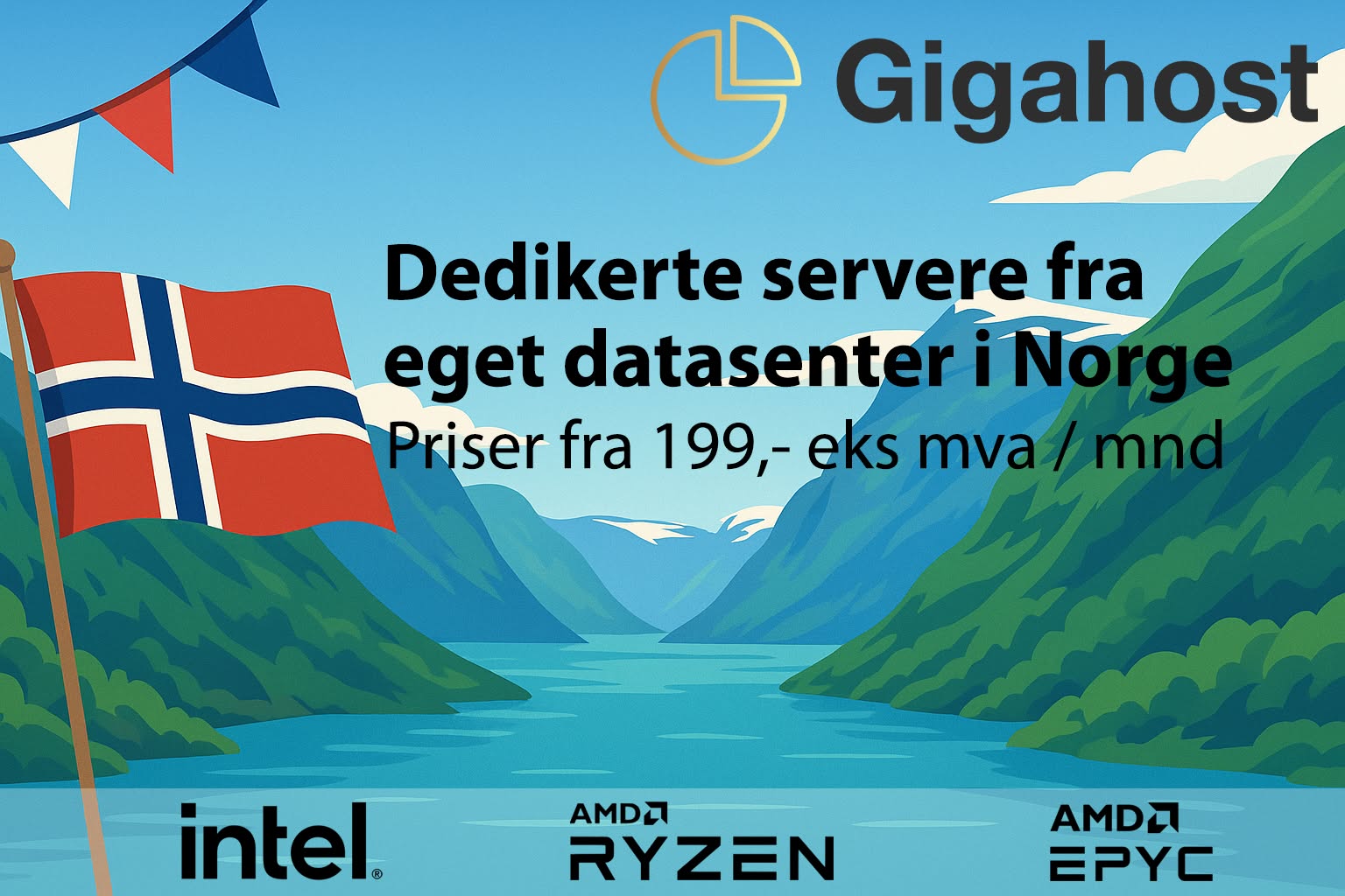 Gigahost Facebook ad: Rimelig dedikert server