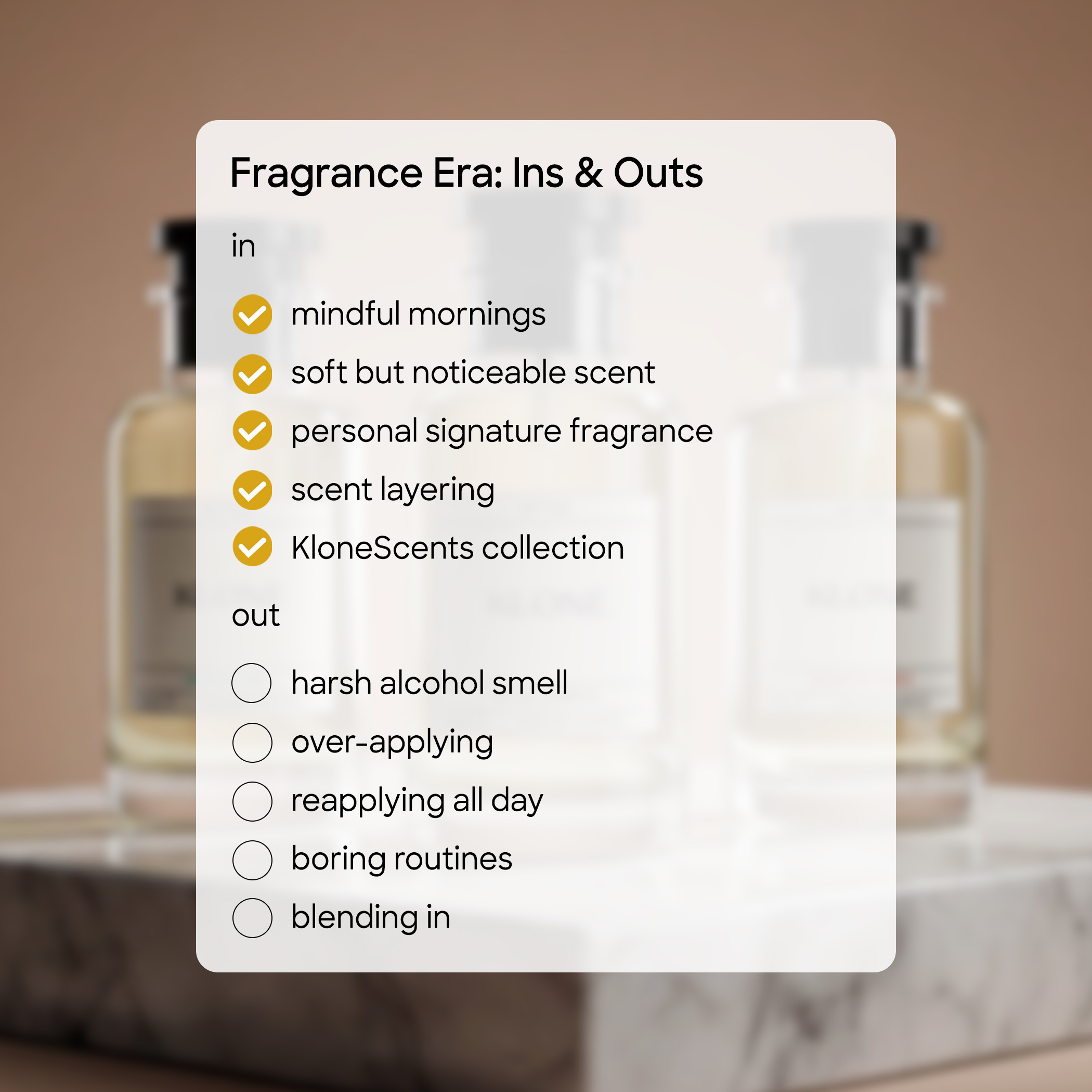 Klone Scents Facebook ad