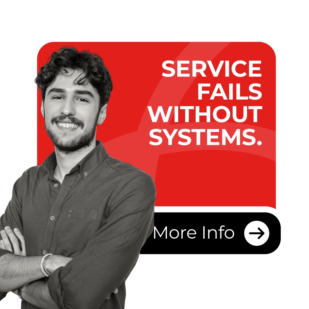 Iscte Business School Facebook ad: Service fails without systems.