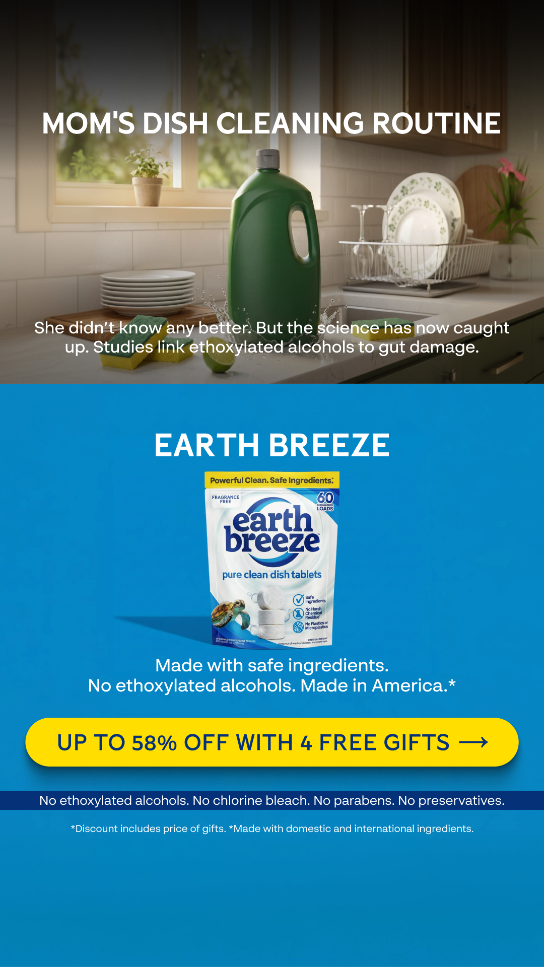 Earth Breeze Facebook ad