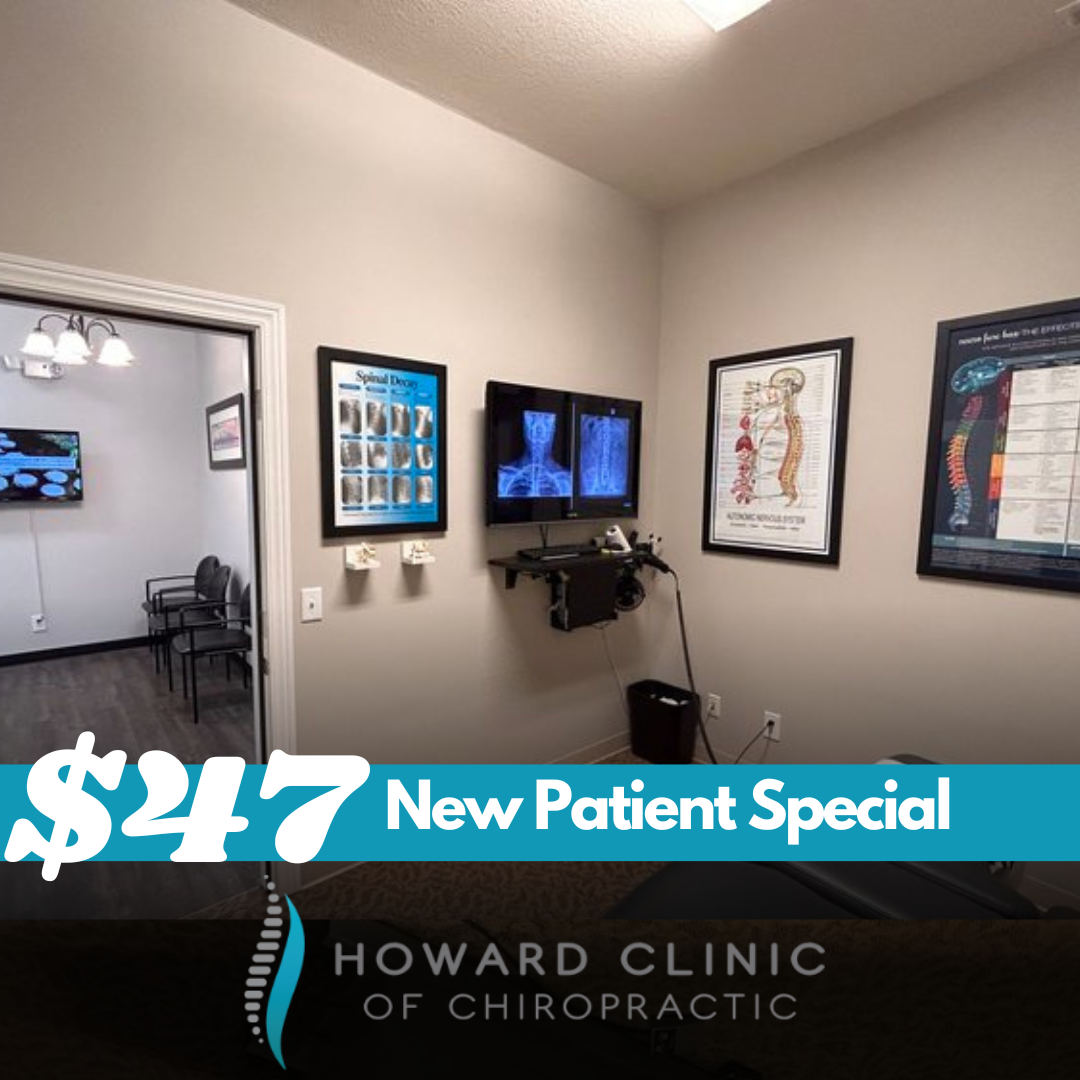 Howard Clinic of Chiropractic Facebook ad: New Patient Special X-RAYS INCLUDED