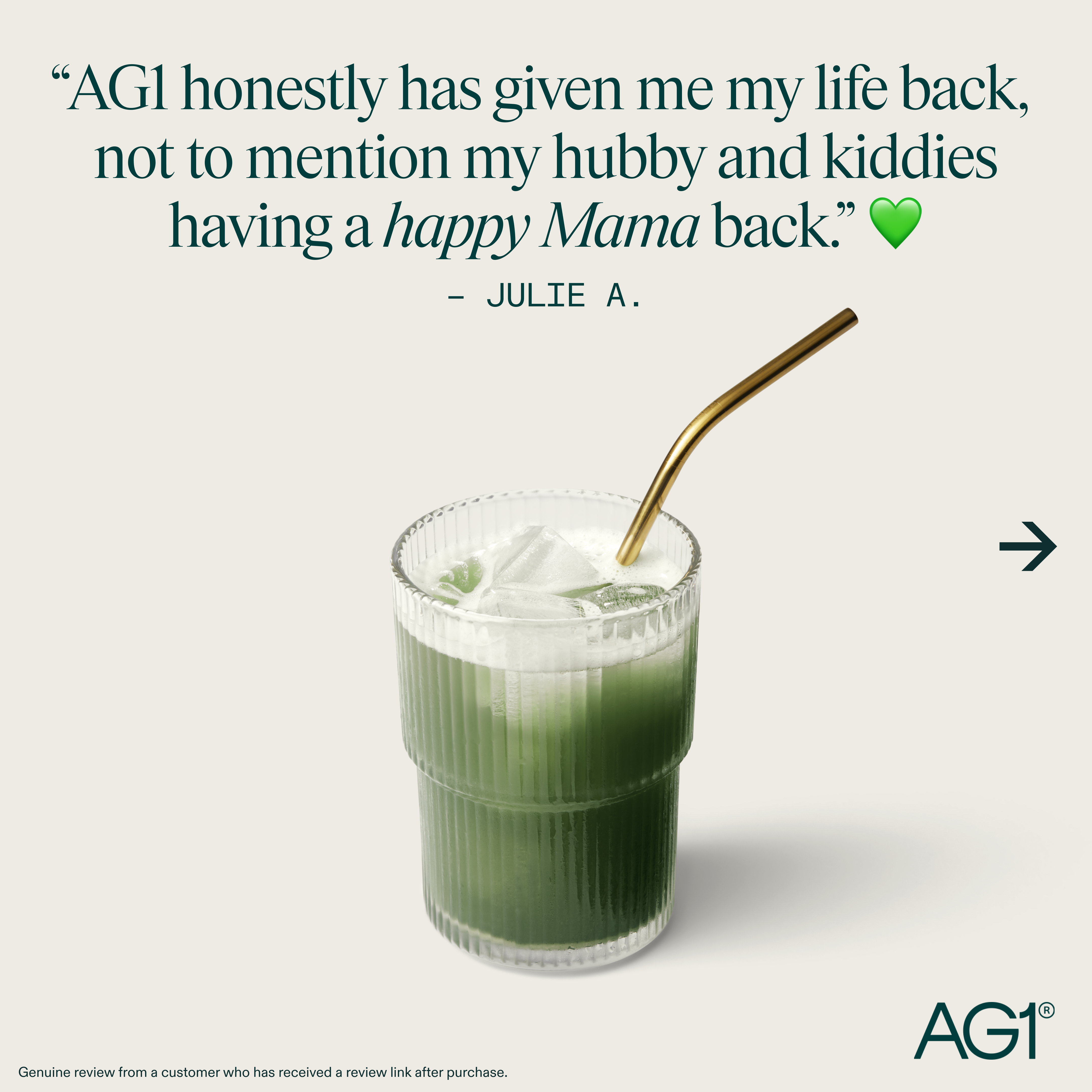 AG1 by Athletic Greens Facebook ad