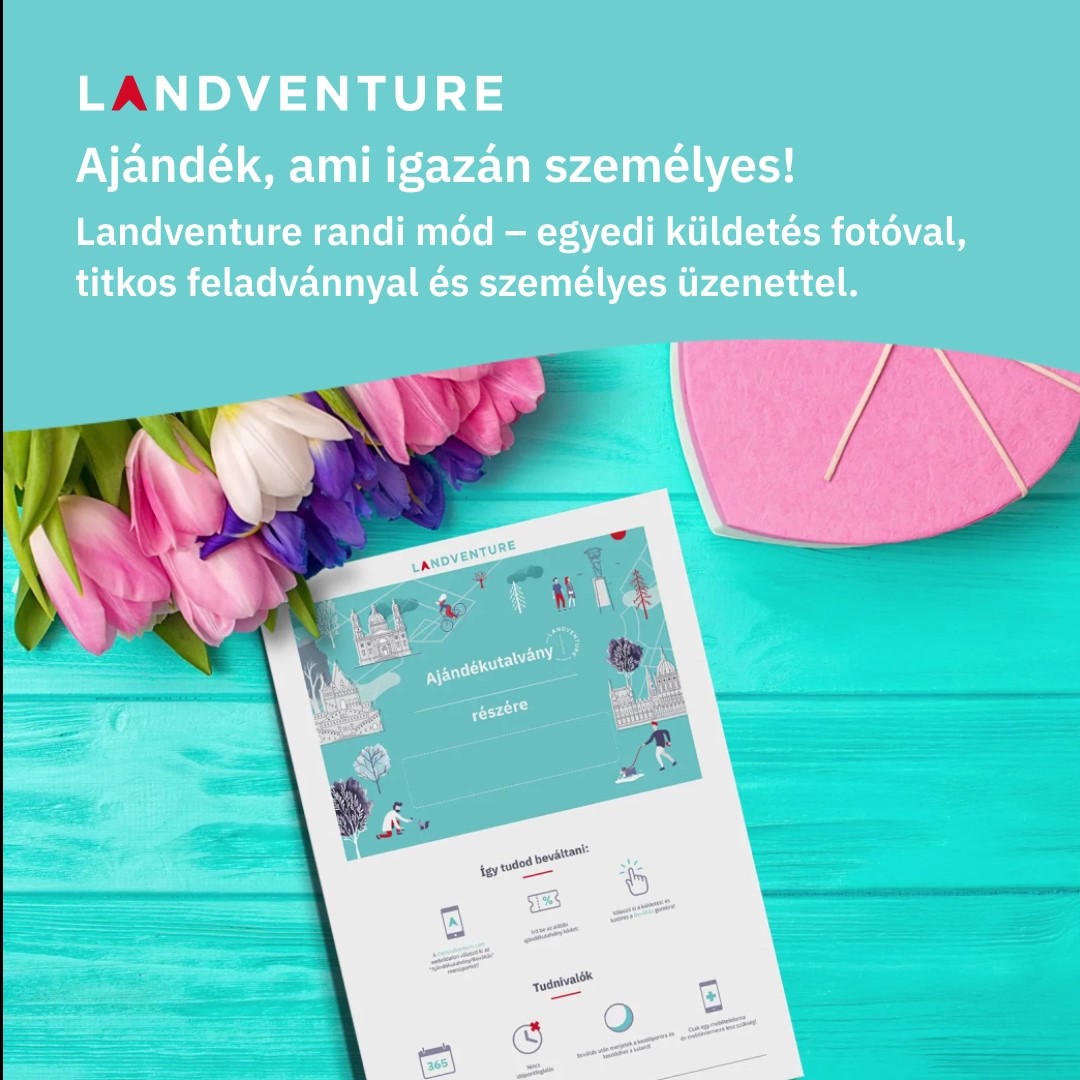 Landventure Facebook ad: Adj ajándékot, ami igazán emlékezetes!