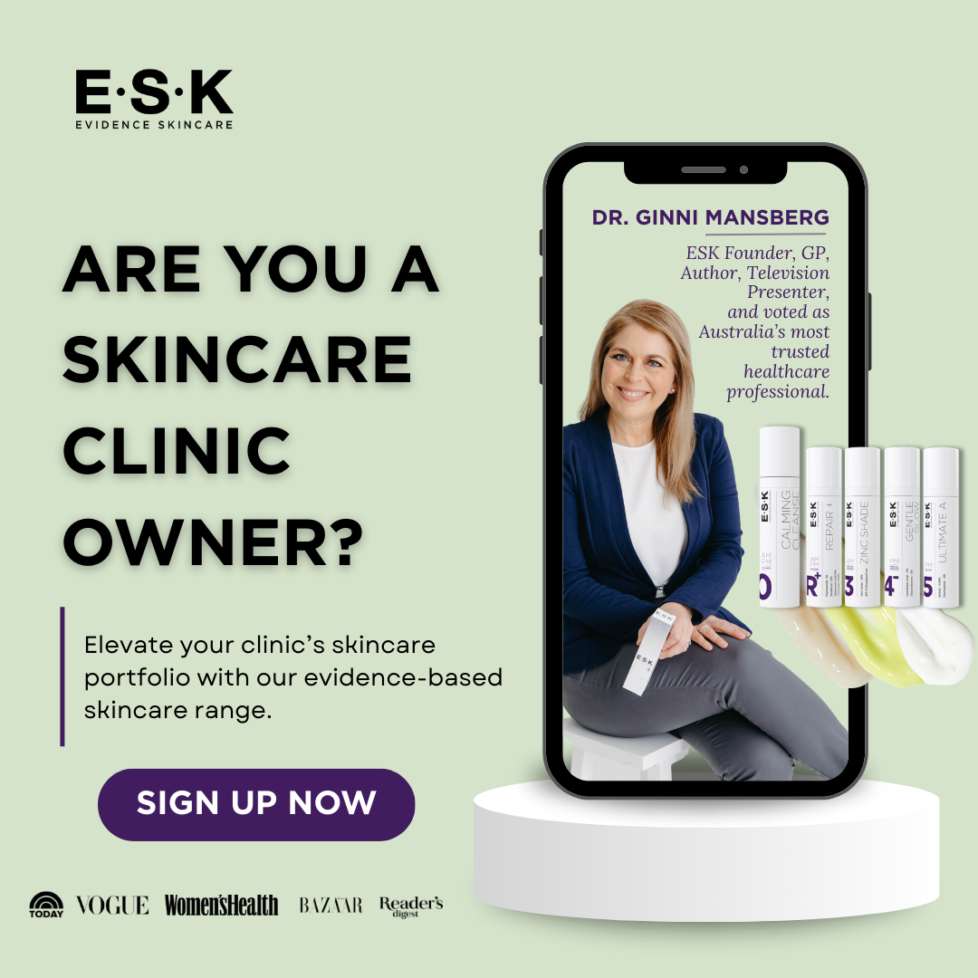 ESK  Evidence Skincare Facebook ad