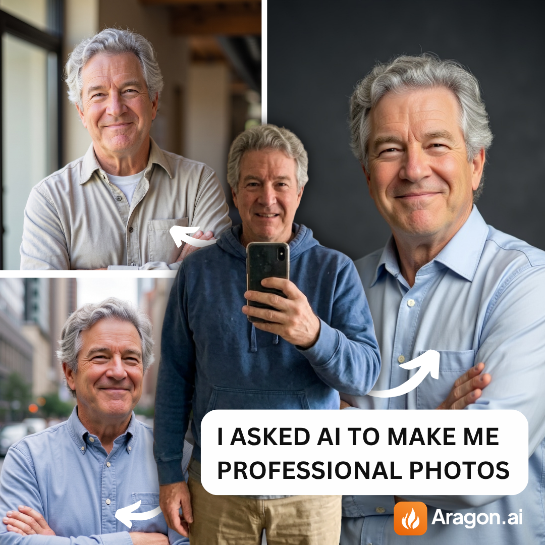 Aragon.ai Facebook ad: The Most Realistic AI Headshots