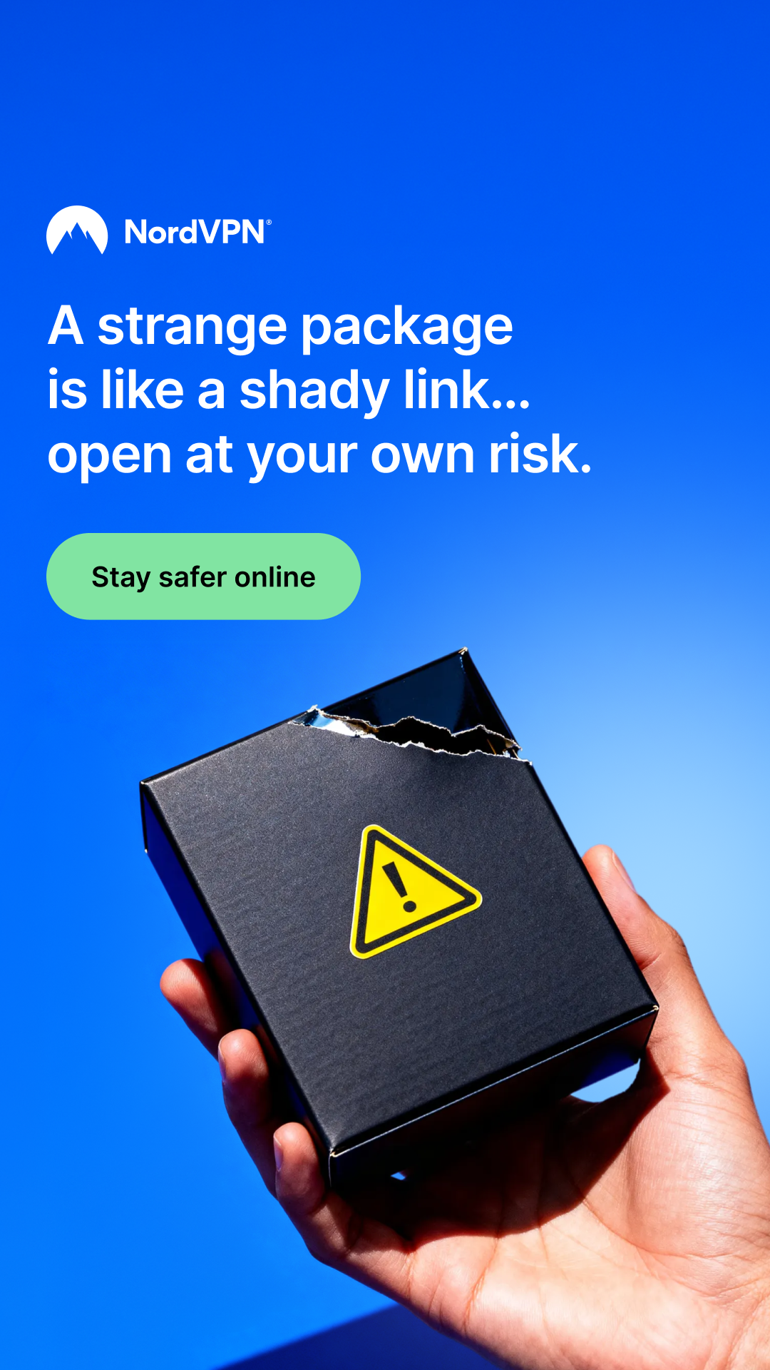 NordVPN Facebook ad from Feb 25, 2026