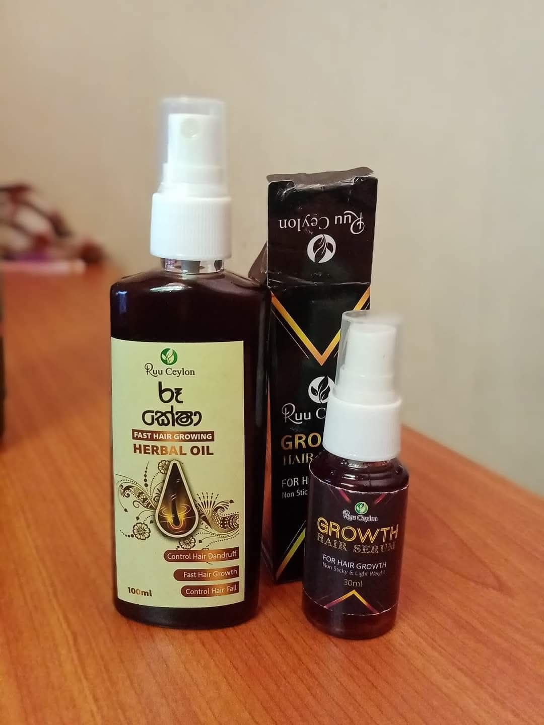 රූ කේෂා Hair oil Facebook ad: අහුරු පිටින් ගැලවිල යන සහ මොනව කලත් වැවෙන්නෙ…