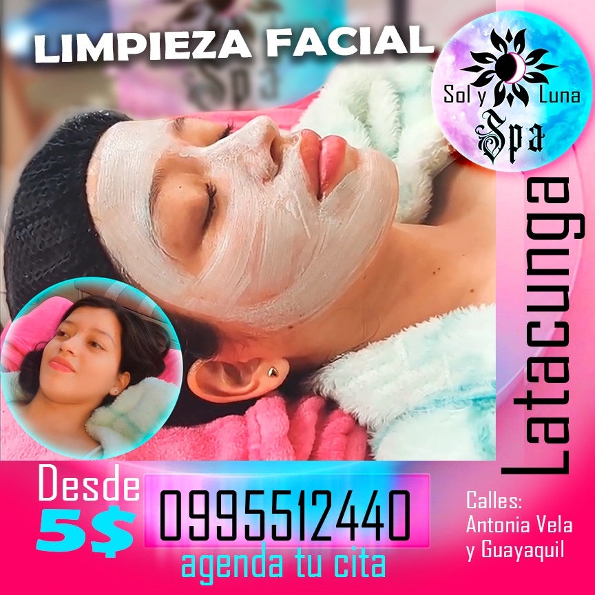 Sol y Luna Spa Facebook ad: Tratamientos para hombres y mujeres