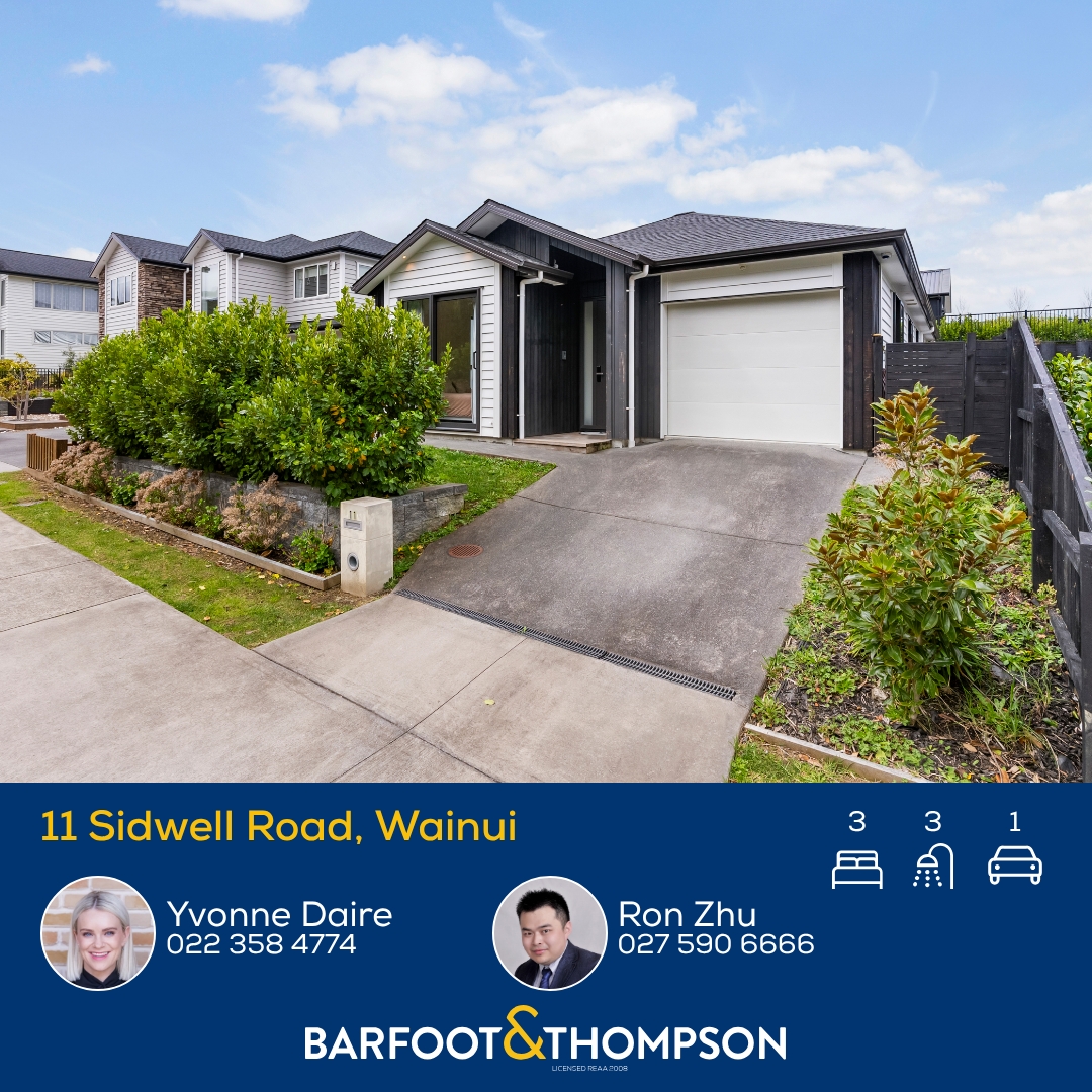 Barfoot & Thompson Facebook ad: 11 Sidwell Road, Wainui