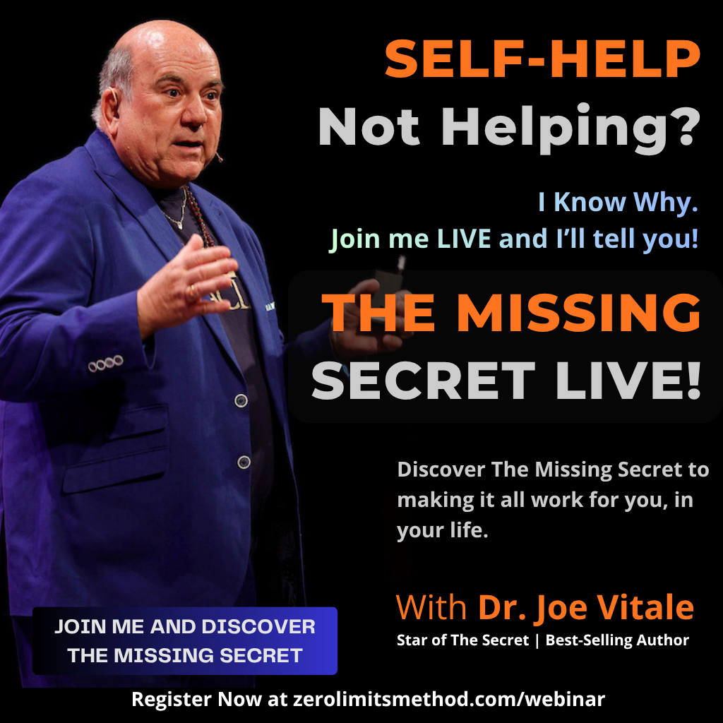 Dr. Joe Vitale Facebook ad: Why The Secret didn't work for you.