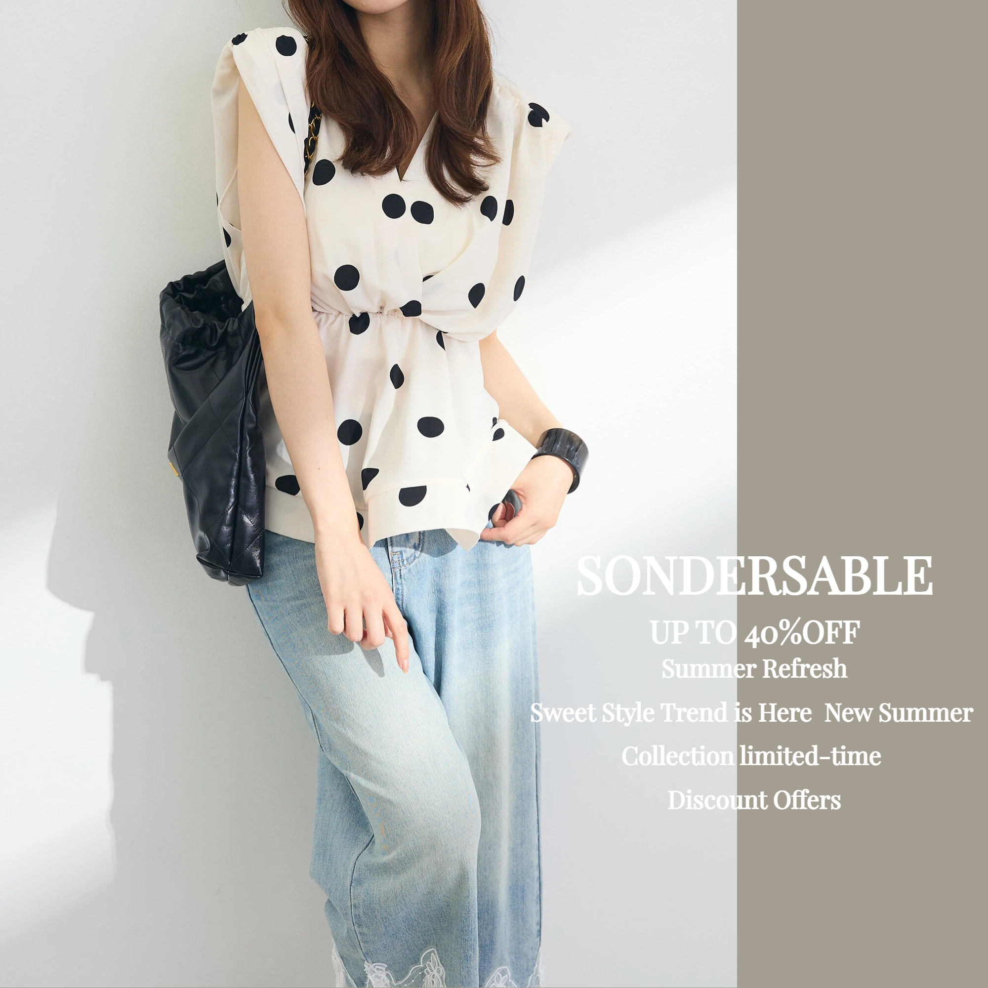 SonderSable Facebook ad: UP TO 40%OFF