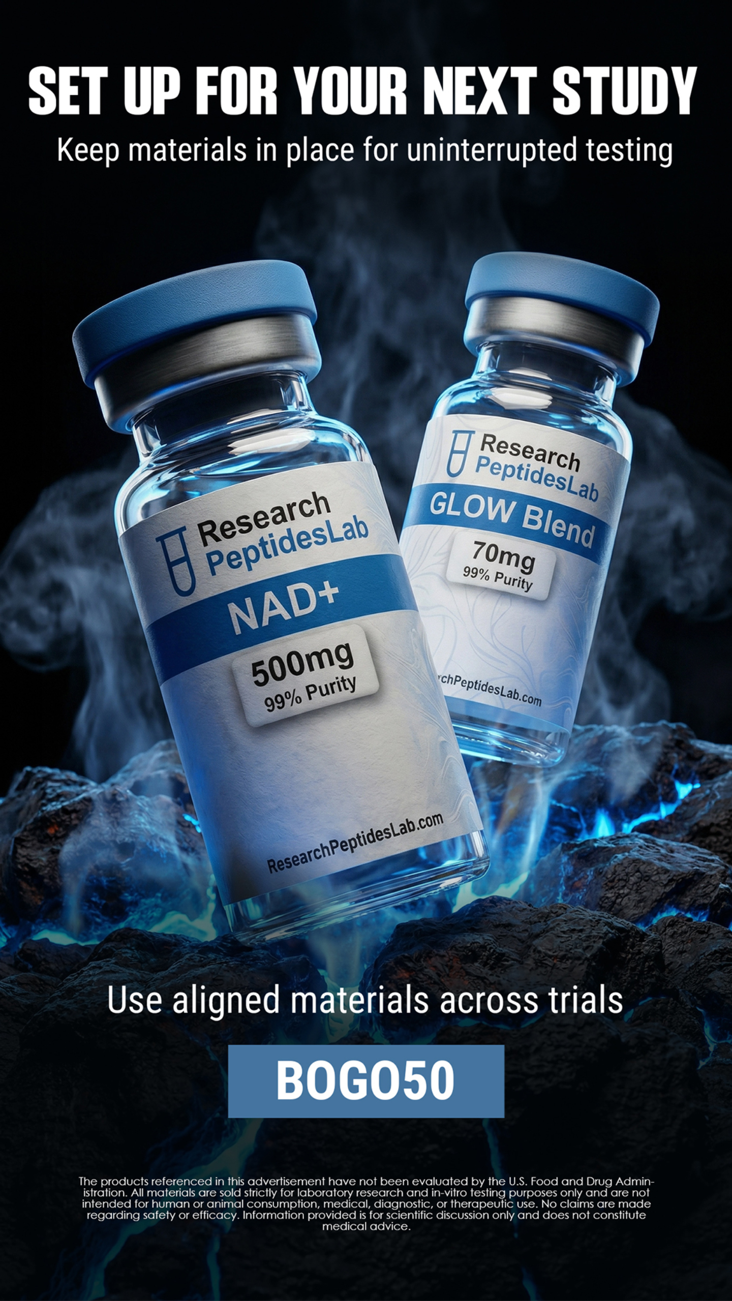 Research Peptides Lab Facebook ad