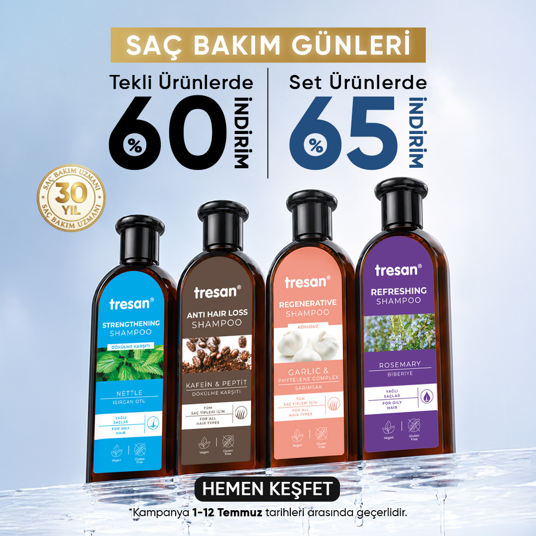 TRESAN Facebook ad: Saç Bakım Günleri’nde tekli ürünlerde %60, setlerde ise…