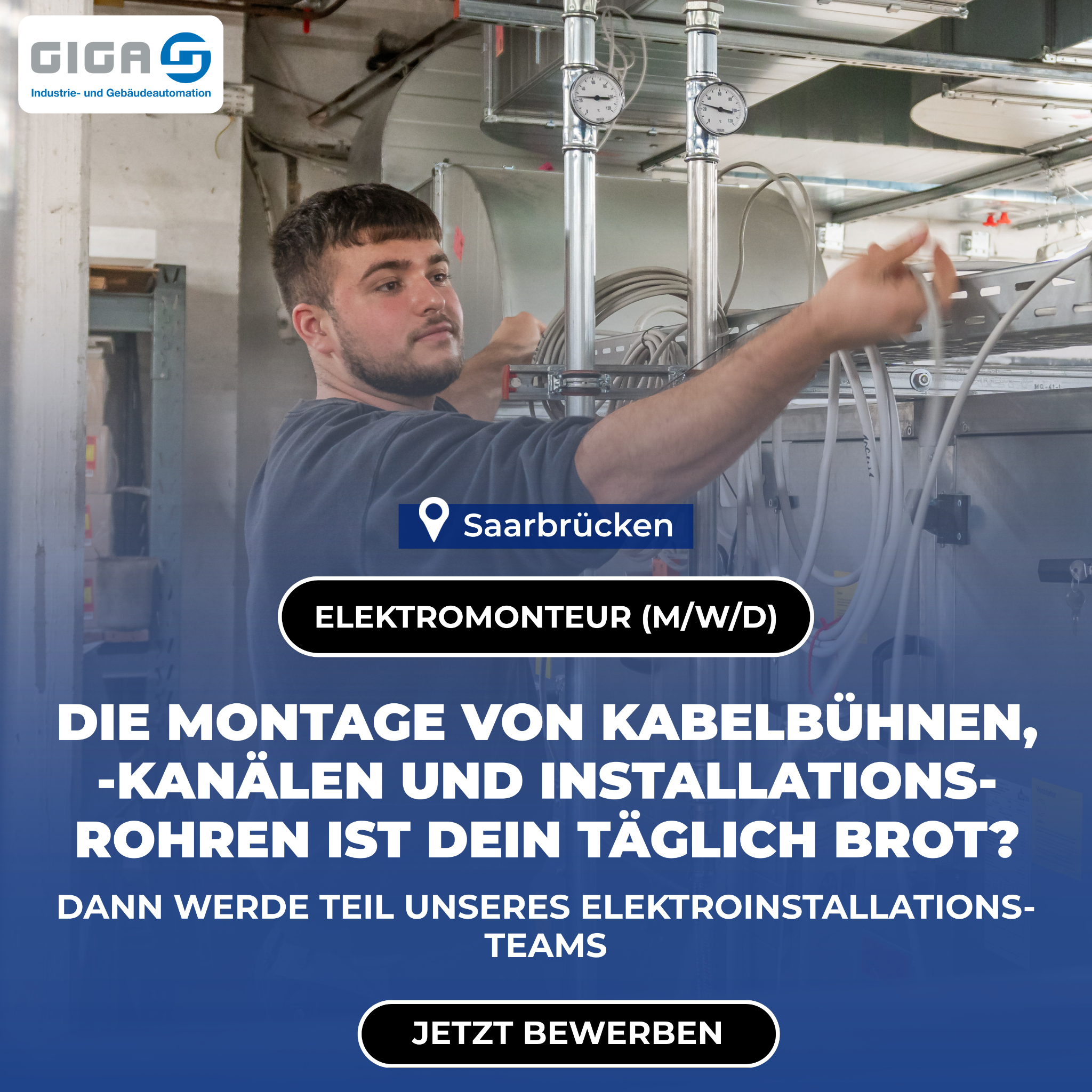 GIGA Gesellschaft für Industrie- und Gebäudeautomation Facebook ad: Bei uns bekommst du die Wertschätzung, die du verdienst