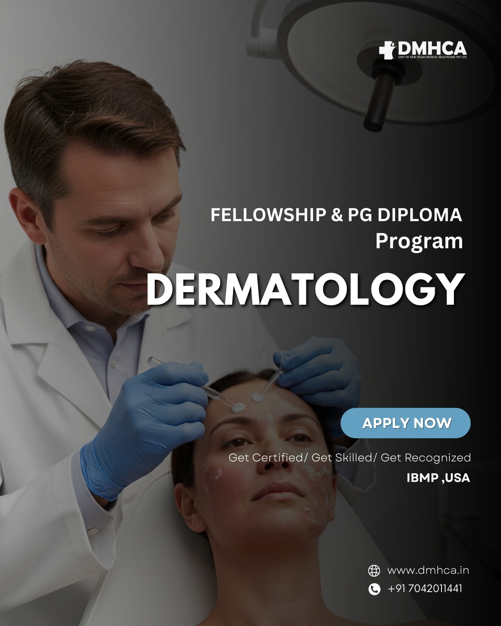Delhi Medical Healthcare Academy Facebook ad: Become a Dermatology Specialist