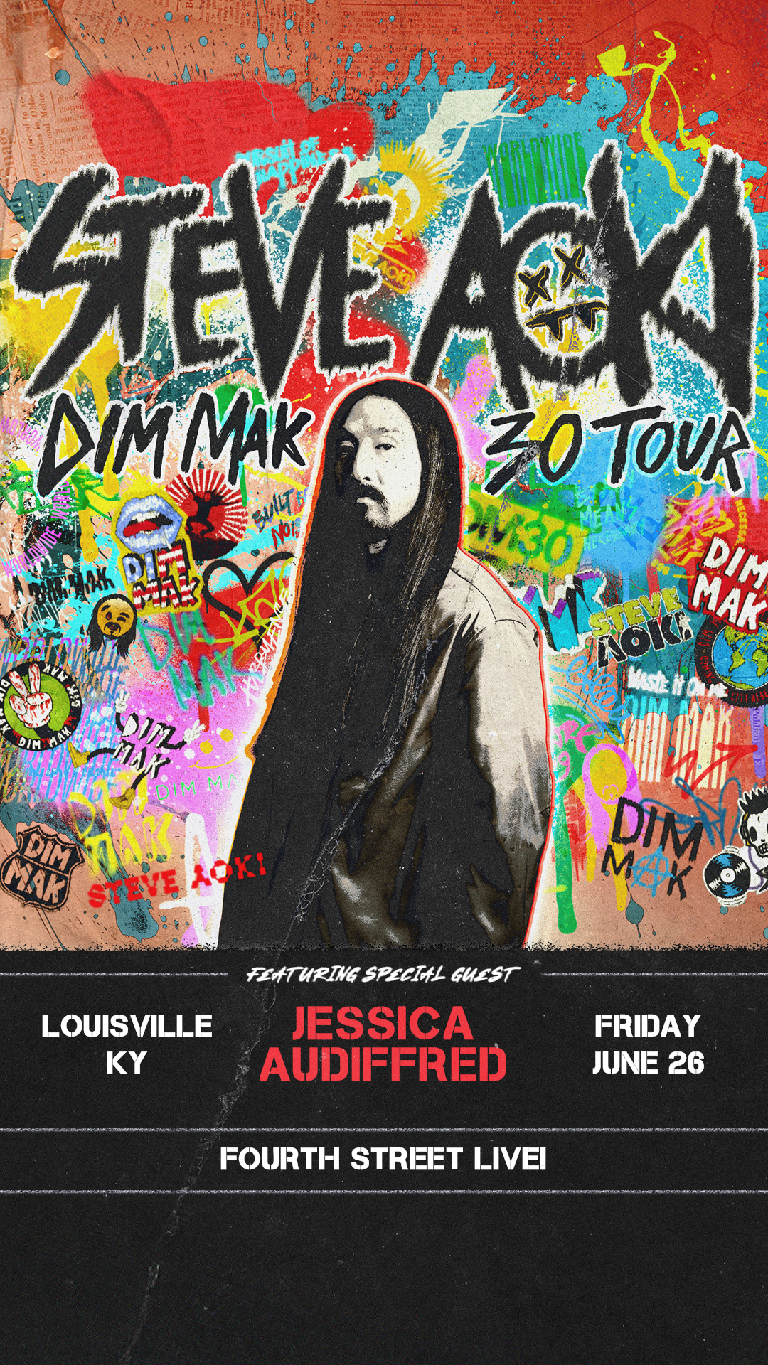 Steve Aoki Facebook ad from Jun 8, 2026
