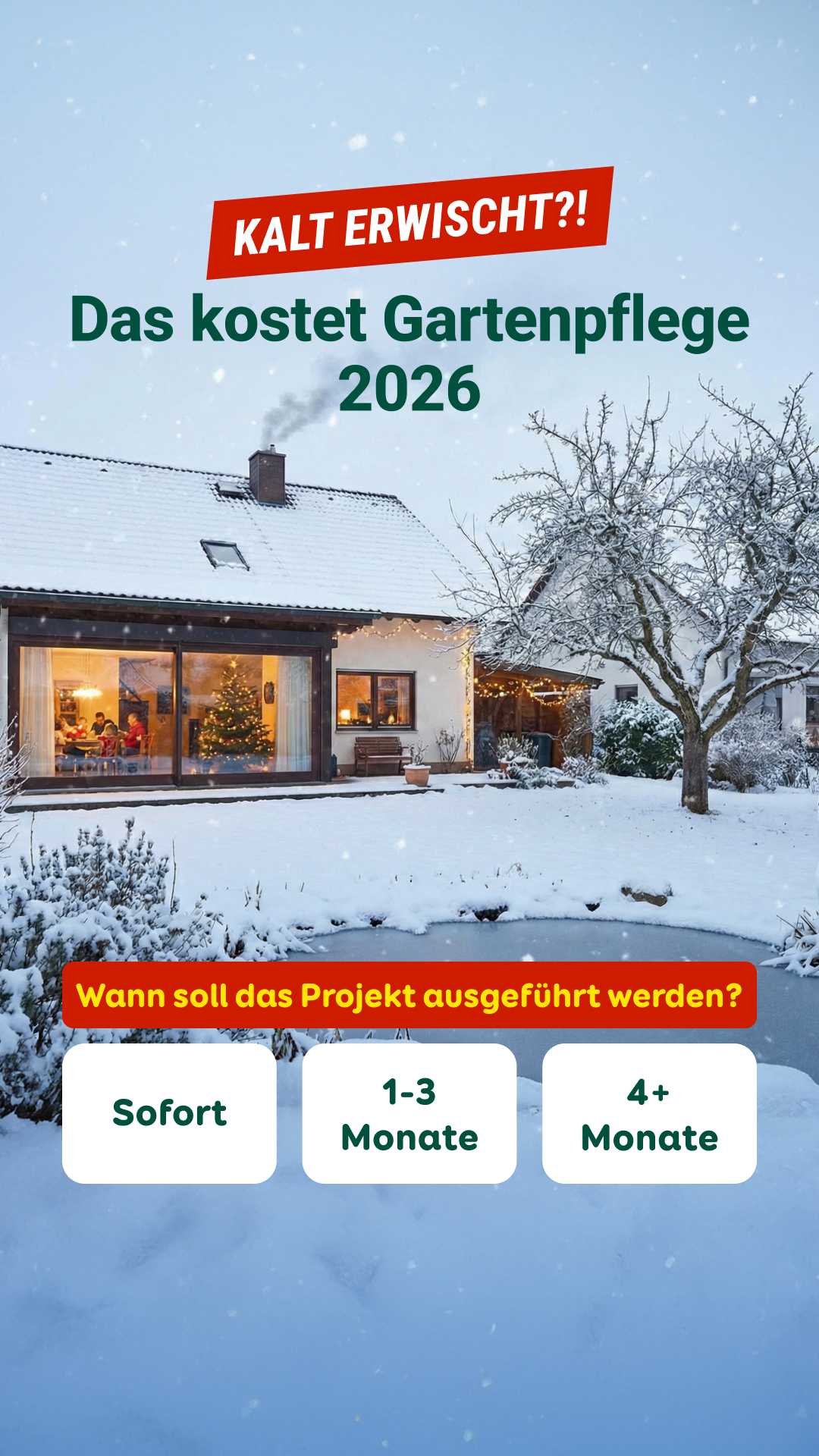 Aroundhome - Garten- & Landschaftsbau Facebook ad from Jan 21, 2026