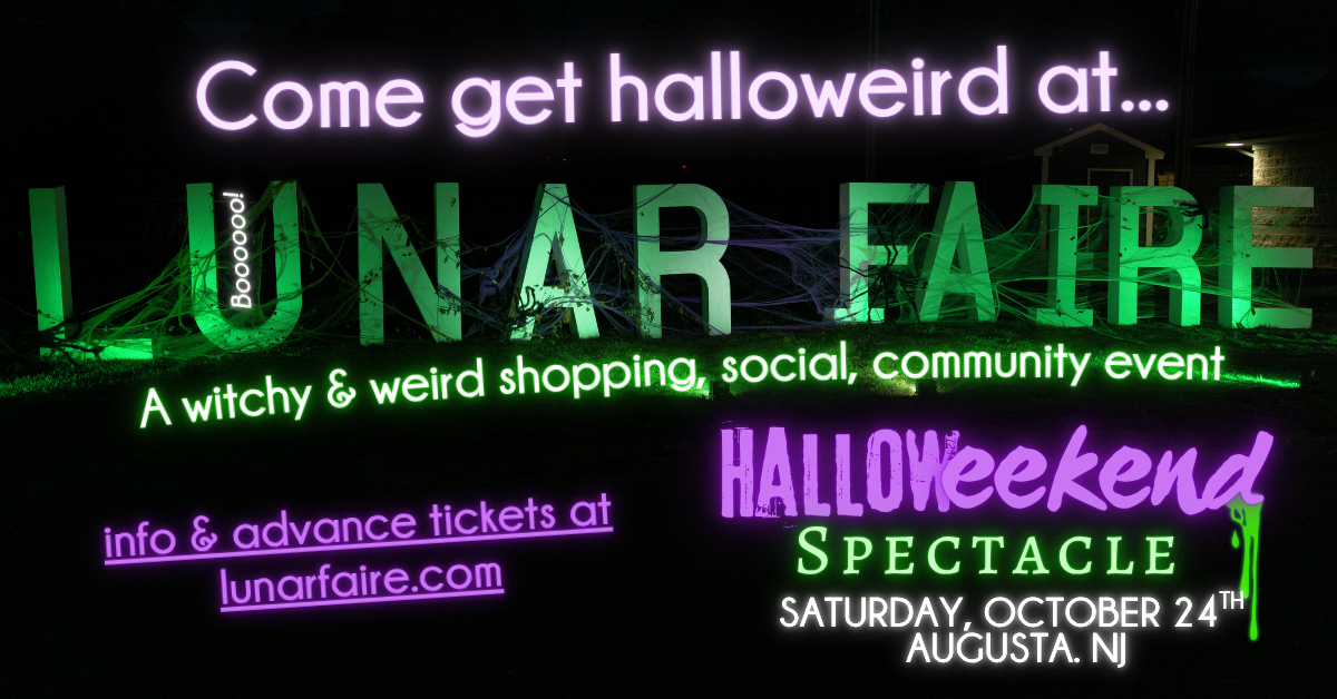 Lunar Faire Facebook ad: Lunar Faire Halloweekend Returns!
