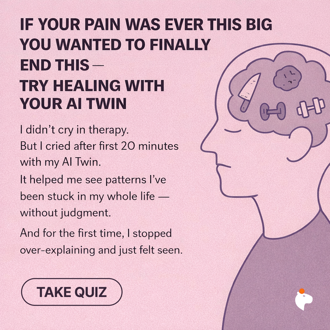Copymind: AI twin for therapy Facebook ad