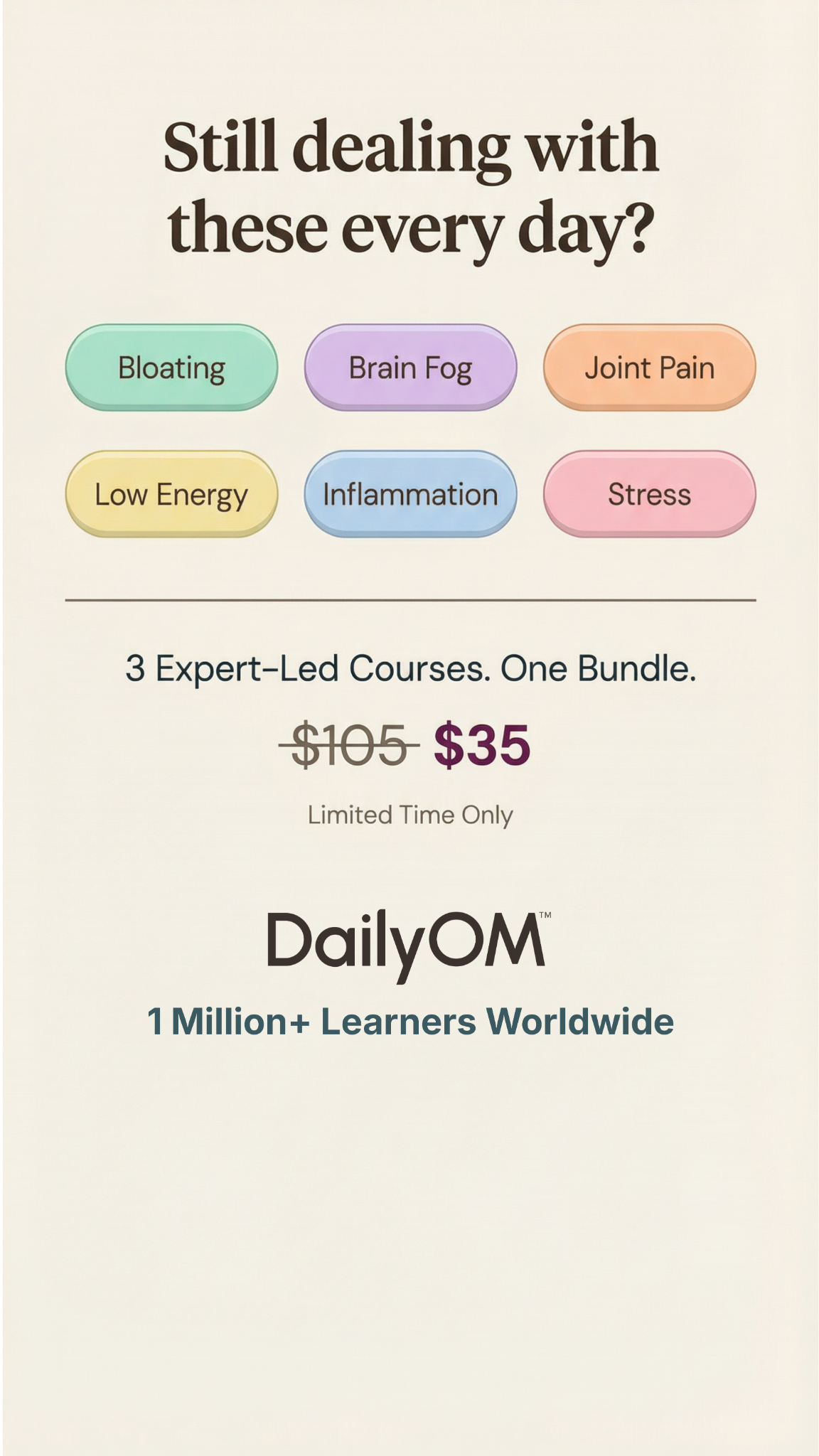 DailyOM Facebook ad