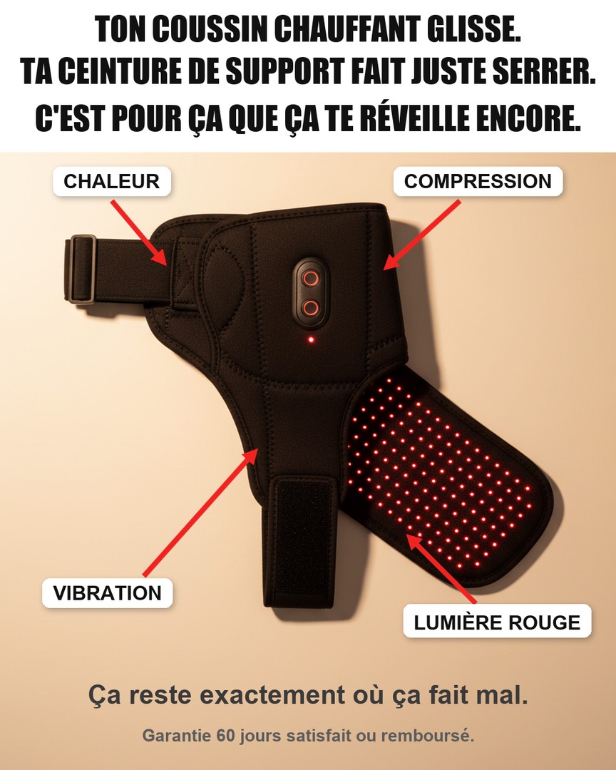 Verudia Facebook ad: Arrête de te faire réveiller par ta hanche