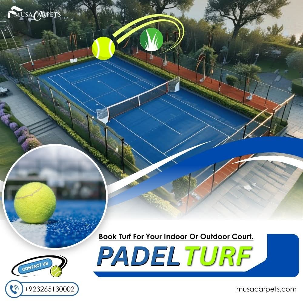Musa Carpets Facebook ad: Premium Padel Court Turf in Pakistan
