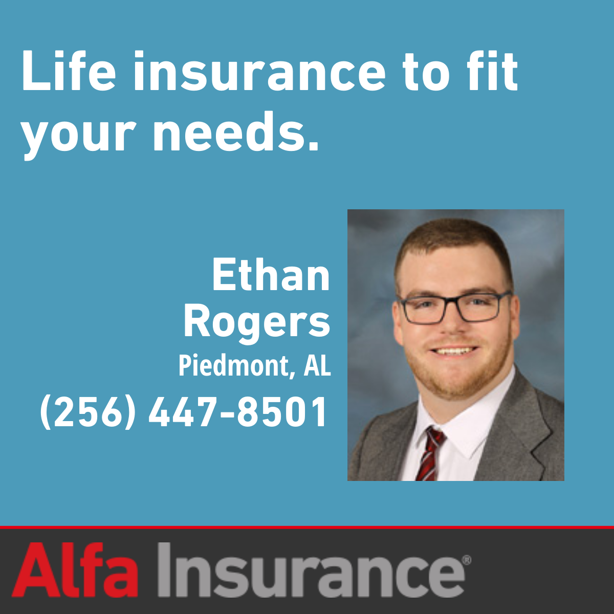 Ethan Rogers - Alfa Insurance Agent Facebook ad
