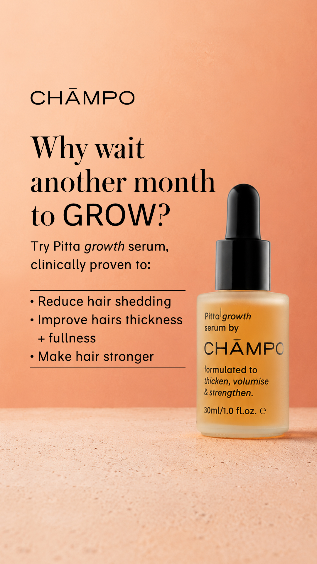 Chāmpo Haircare Facebook ad