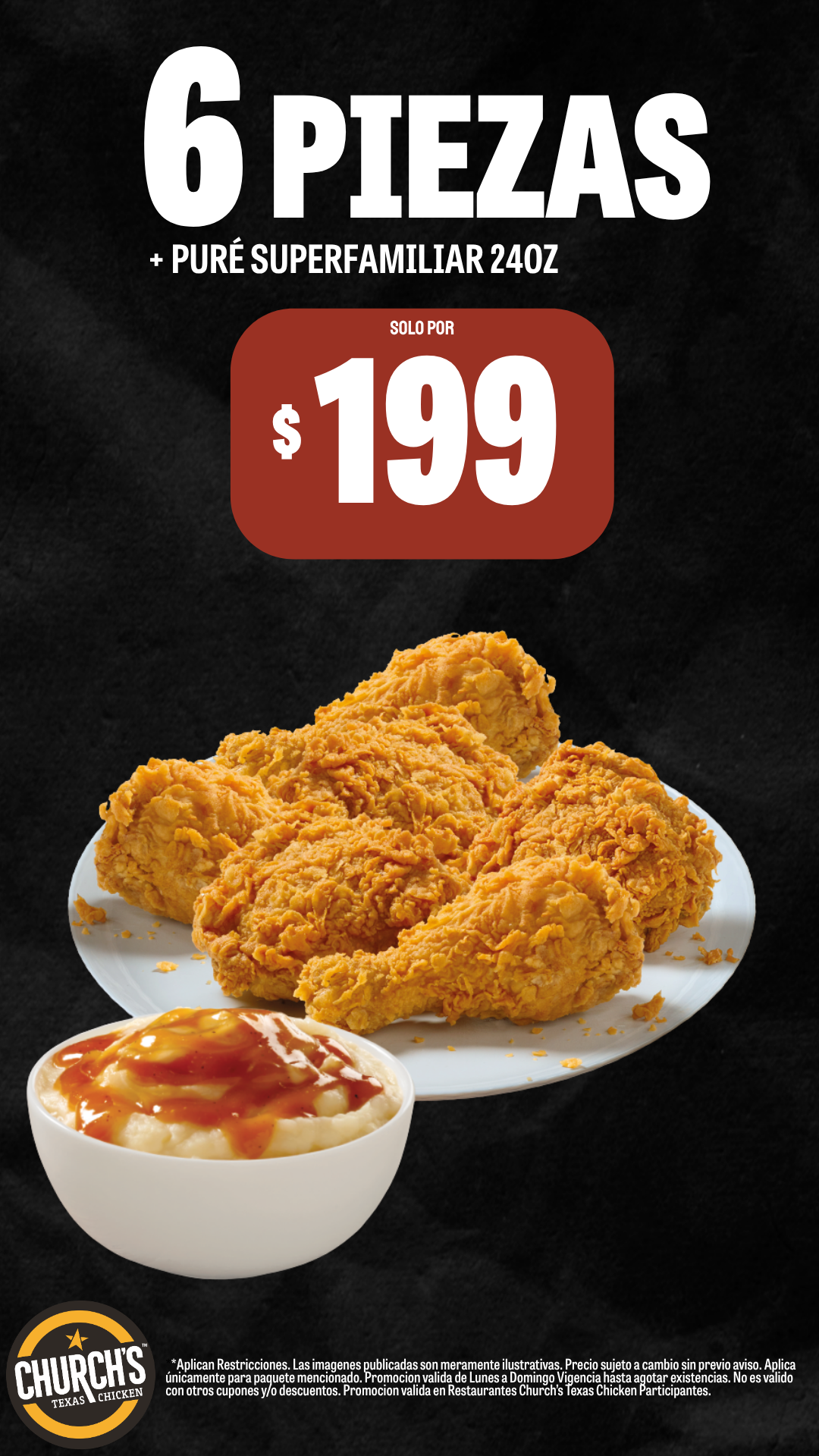 Churchs Texas Chicken MX Facebook ad