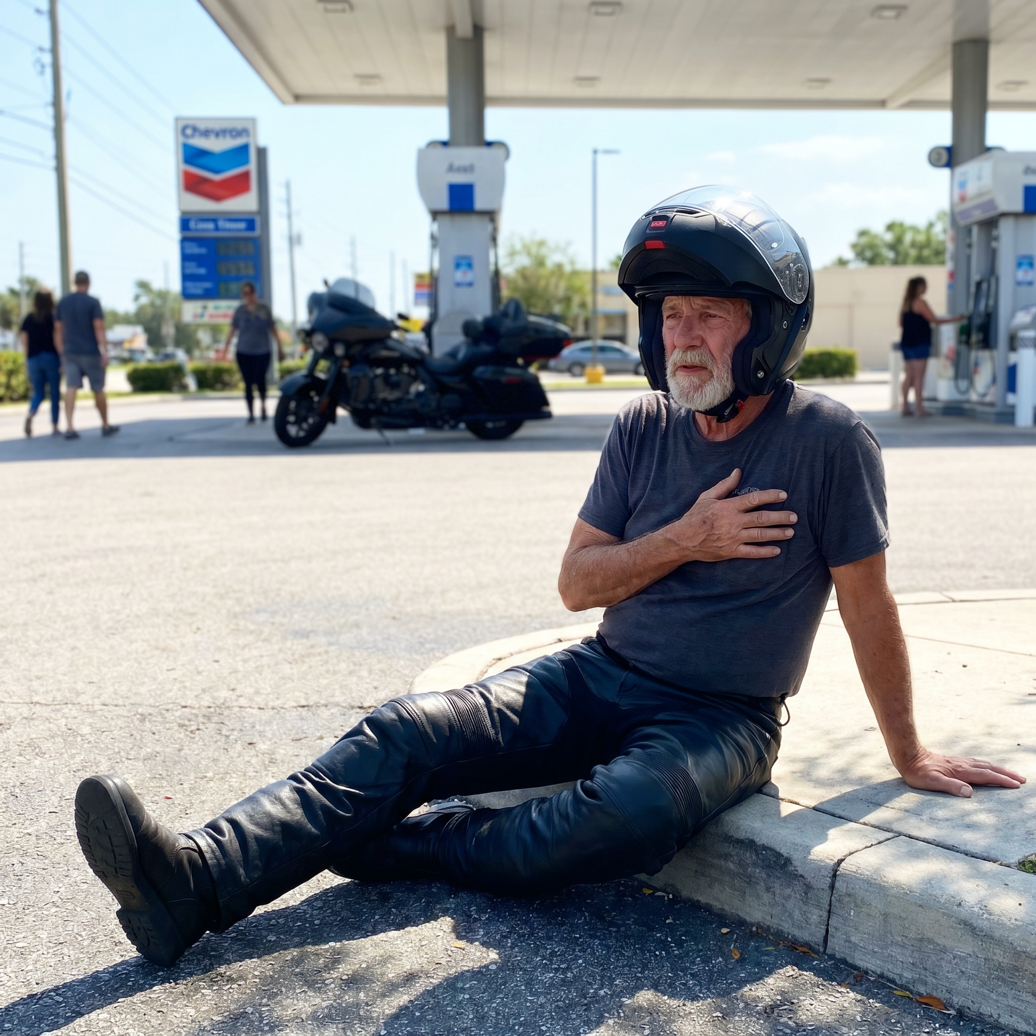 Earl Peterson Facebook ad: Don't Ride In Leather Again