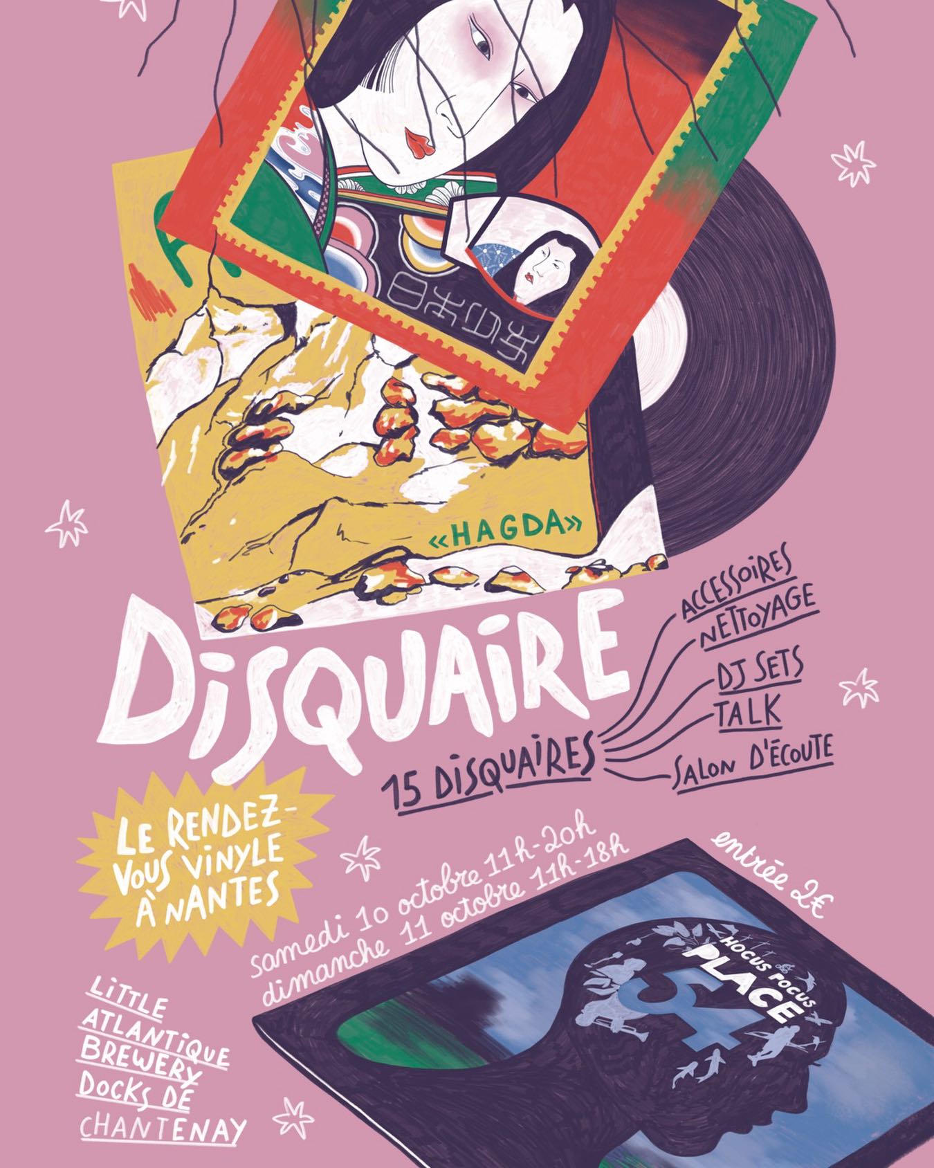 Disquaire, le salon vinyle nantais Facebook ad: La rentrée approche, le rendez-vous nantais du vinyle…