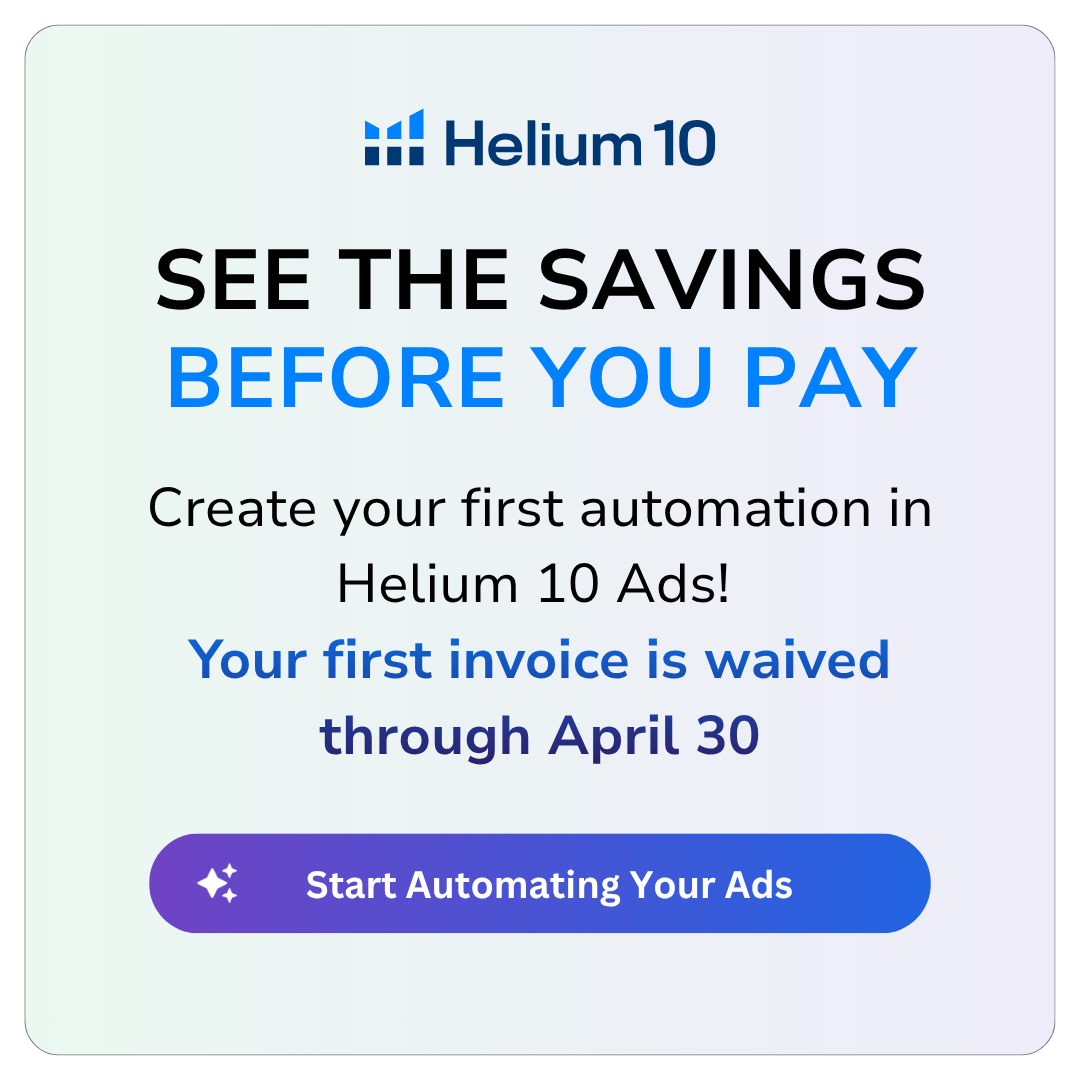Helium 10 Facebook ad