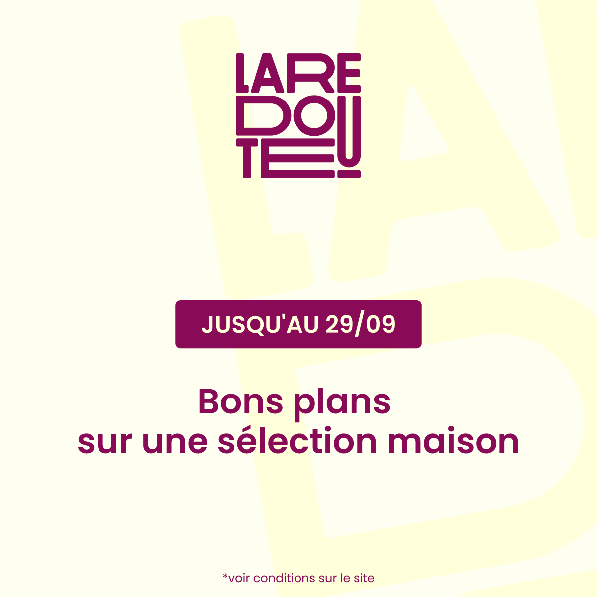 La Redoute Facebook ad: Découvrez notre sélection de bons plans!