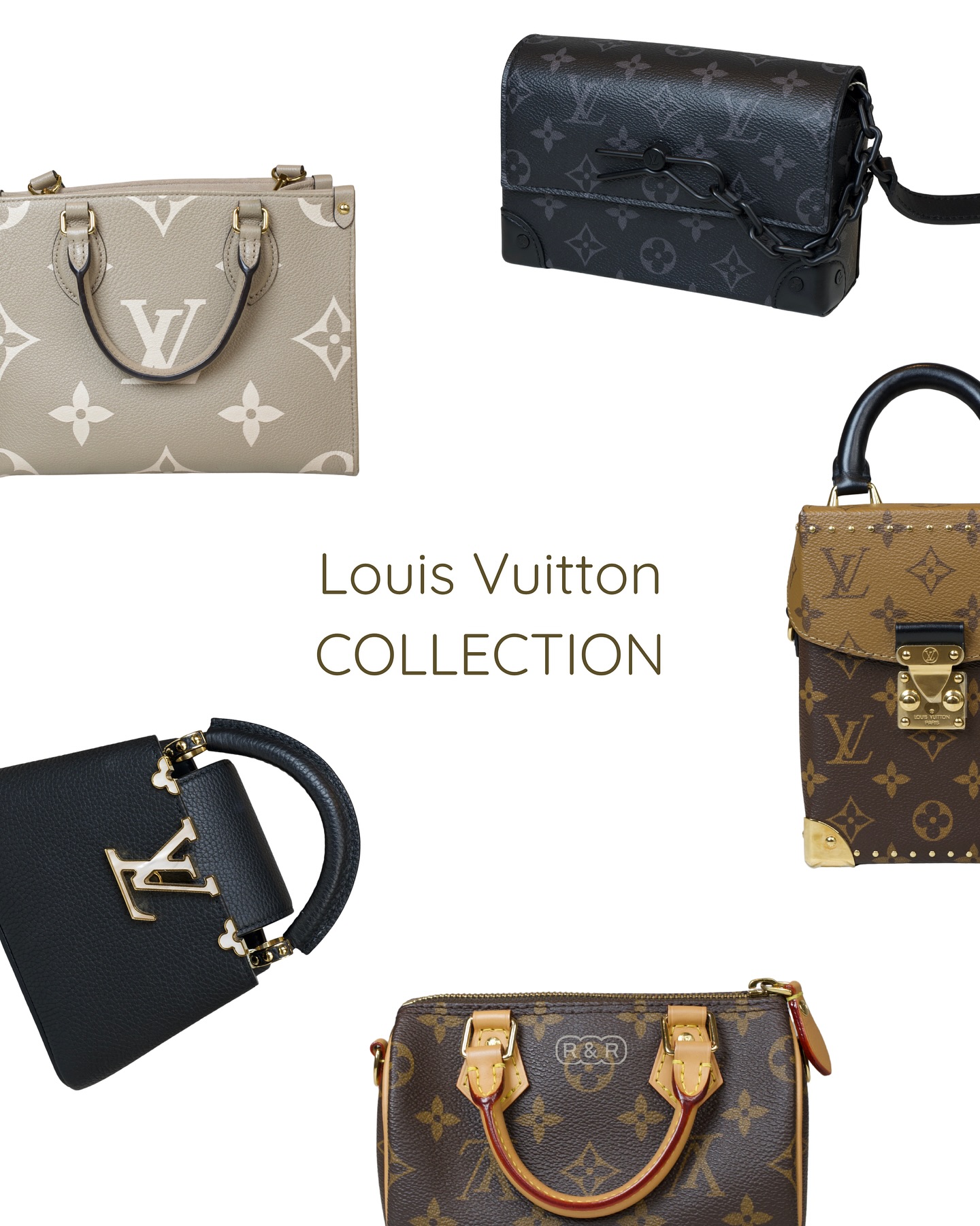 Reborn & Resell Facebook ad: A curated collection of Louis Vuitton bags: from…