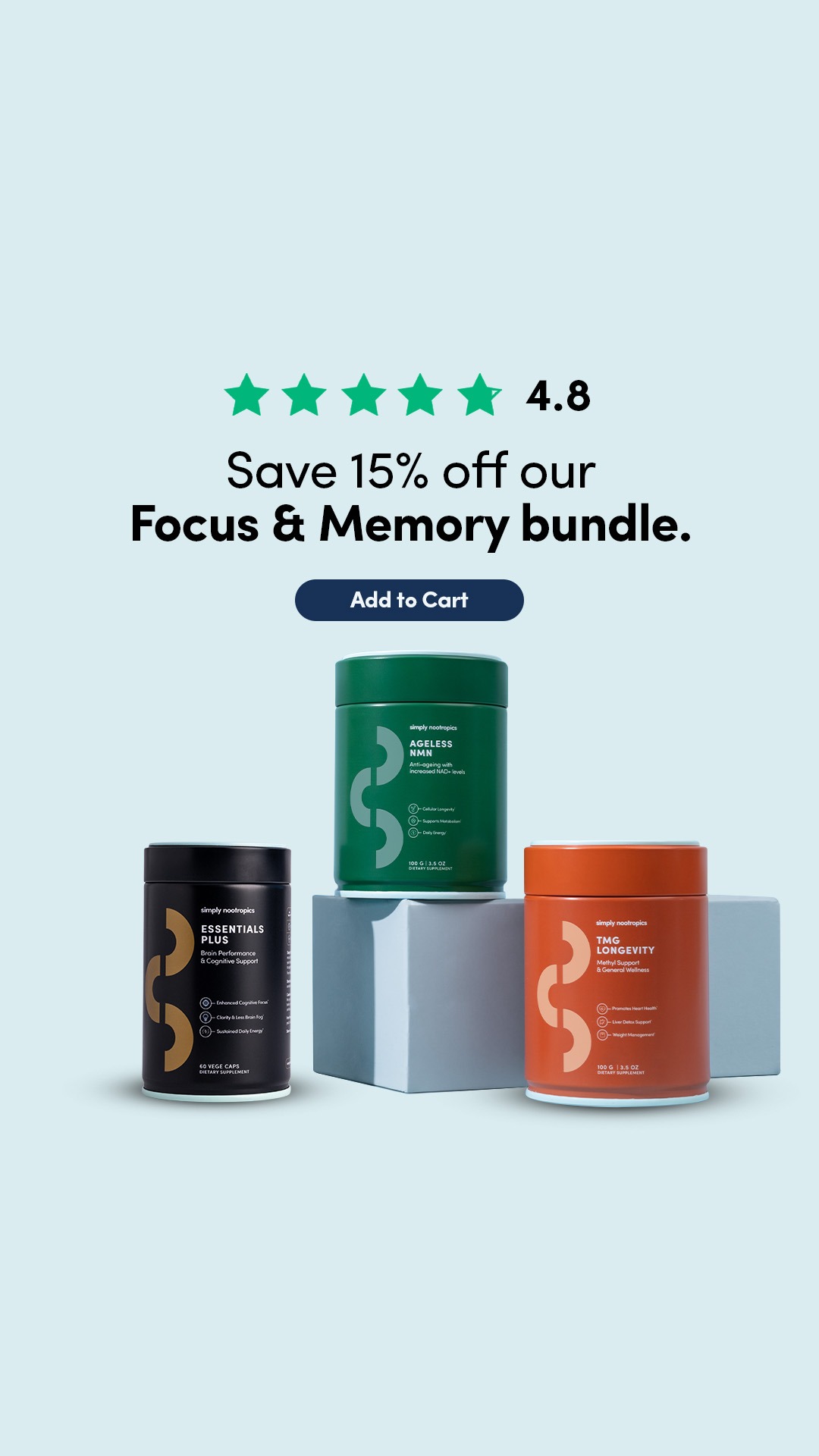 Simply Nootropics Facebook ad
