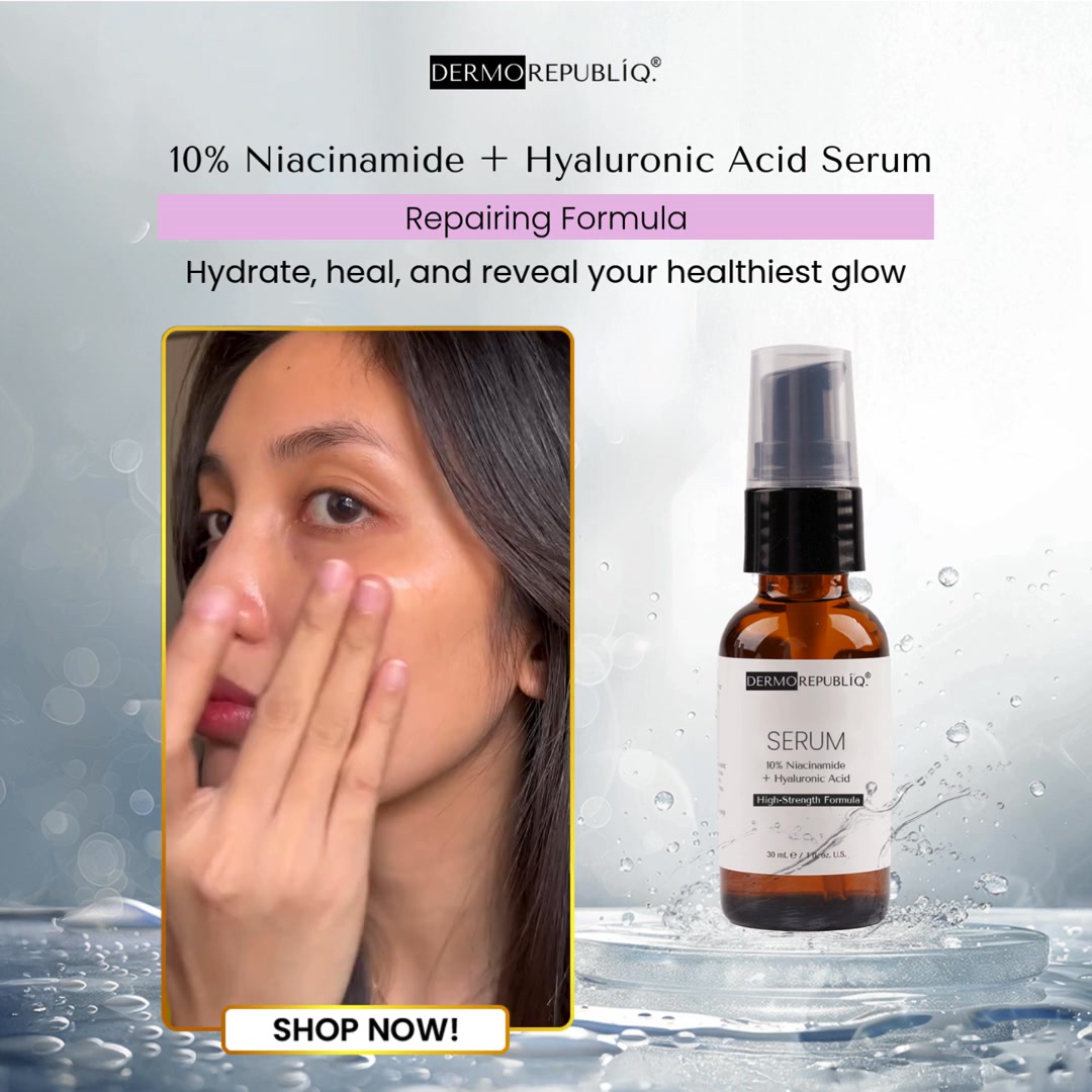 Dermorepubliq Facebook ad: For my oily, acne-prone & textured skin babes…