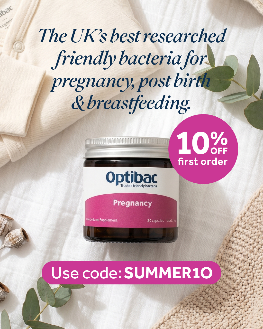Optibac Facebook ad from Jul 12, 2026