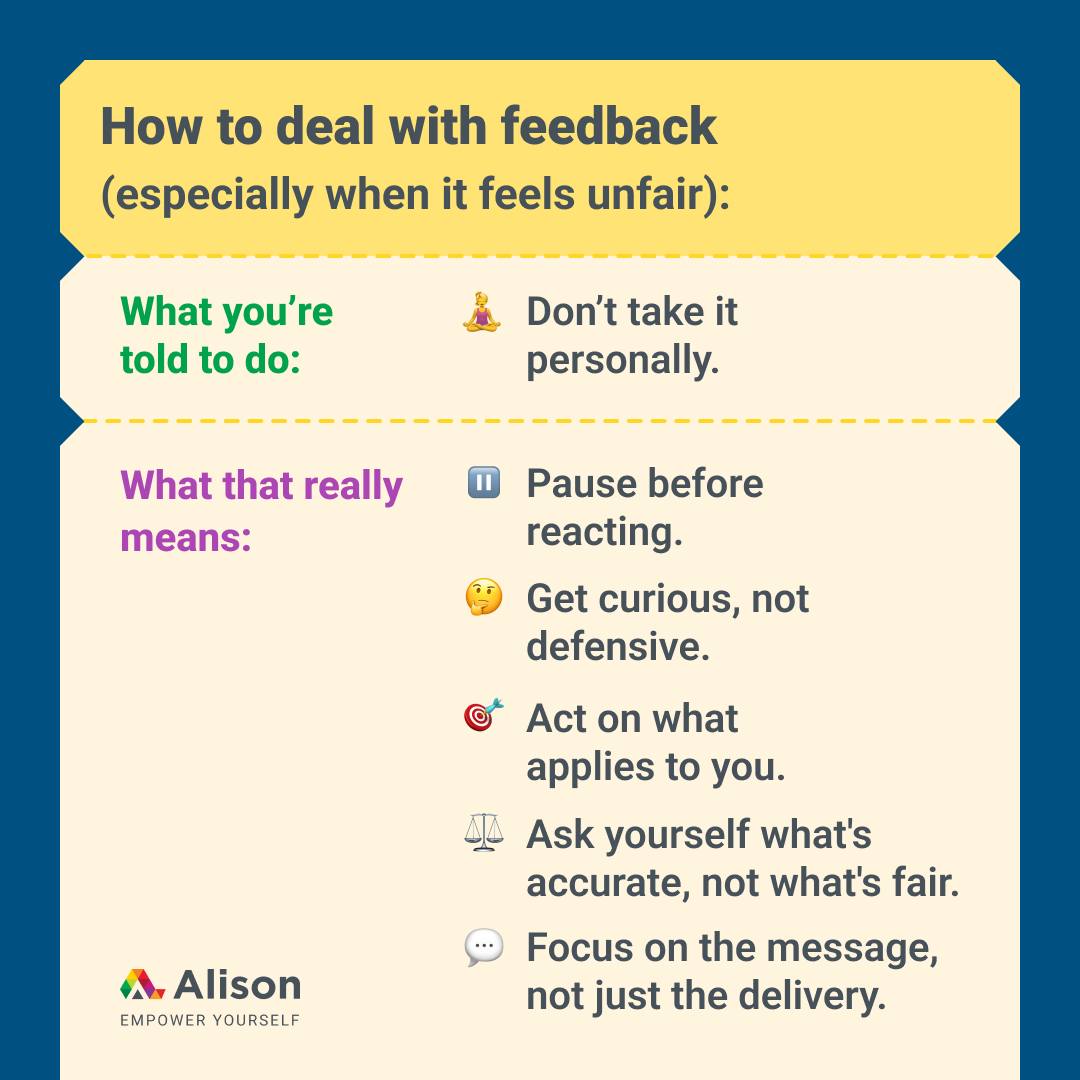 Alison - Free Empowerment Platform Facebook ad: Handling Criticism at Work | Free Online Course | Alison