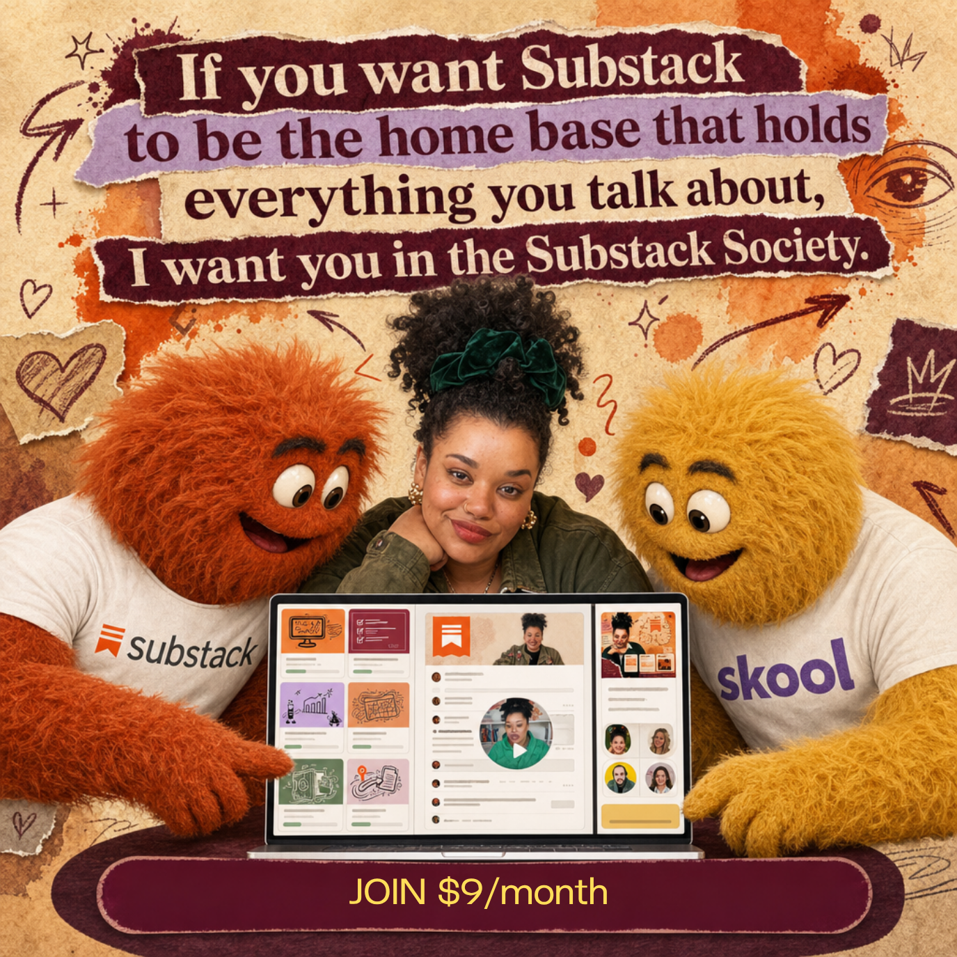 Adriana-Morena Personal Brand Designerin Facebook ad: Your Blog. Your Newsletter. Your Funnel.
