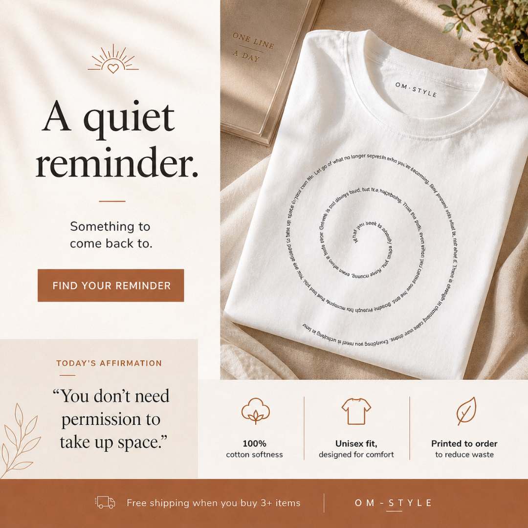OM STYLE Facebook ad: Wear the reminder you need