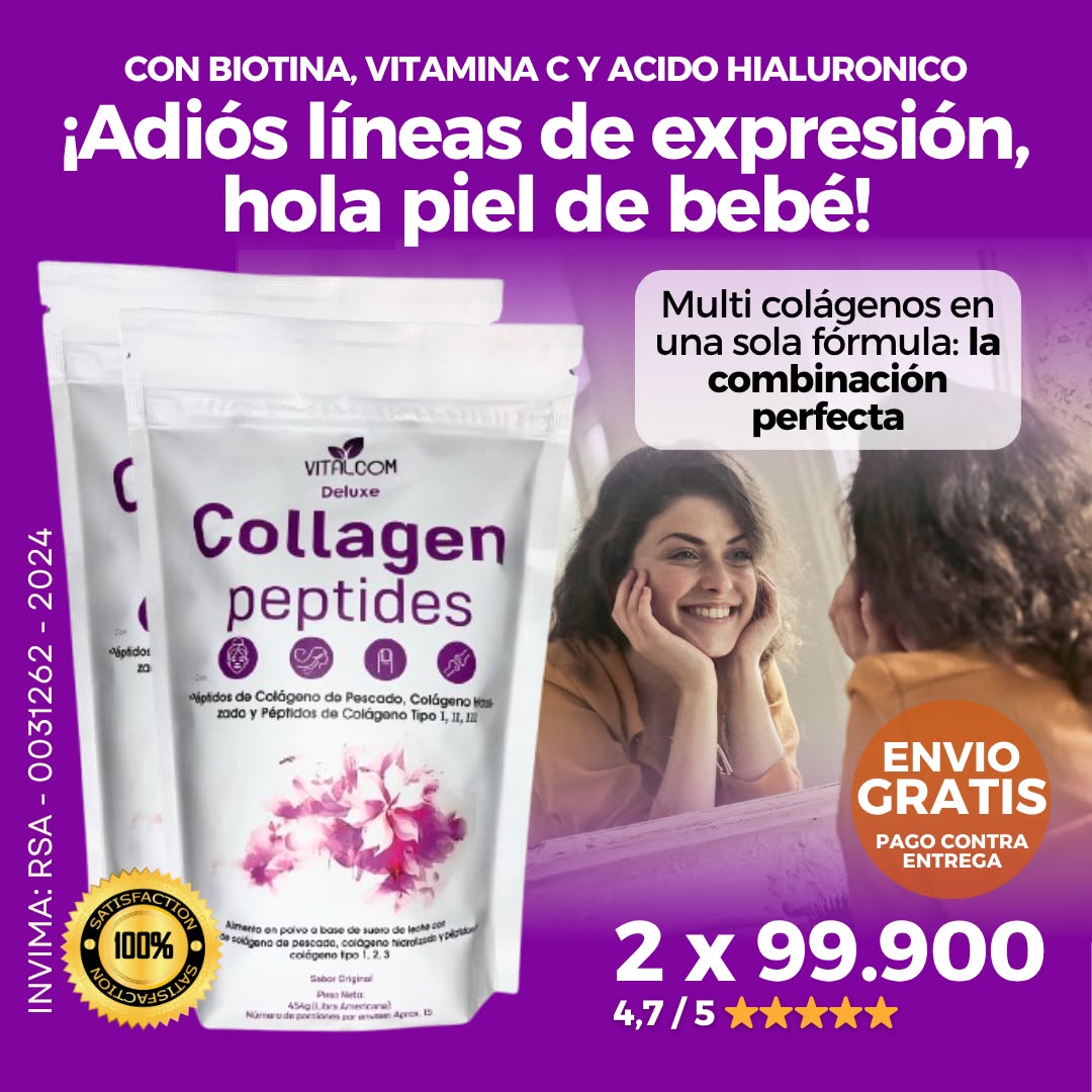 Gran Salix Facebook ad: 4 TIPOS DE COLÁGENO EN UNA SOLA FÓRMULA