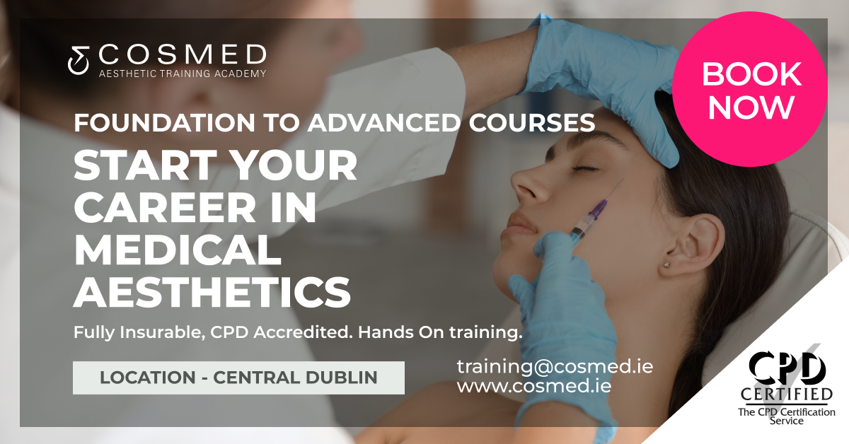 Cosmed Aesthetic Training Academy Facebook ad from Jun 11, 2026
