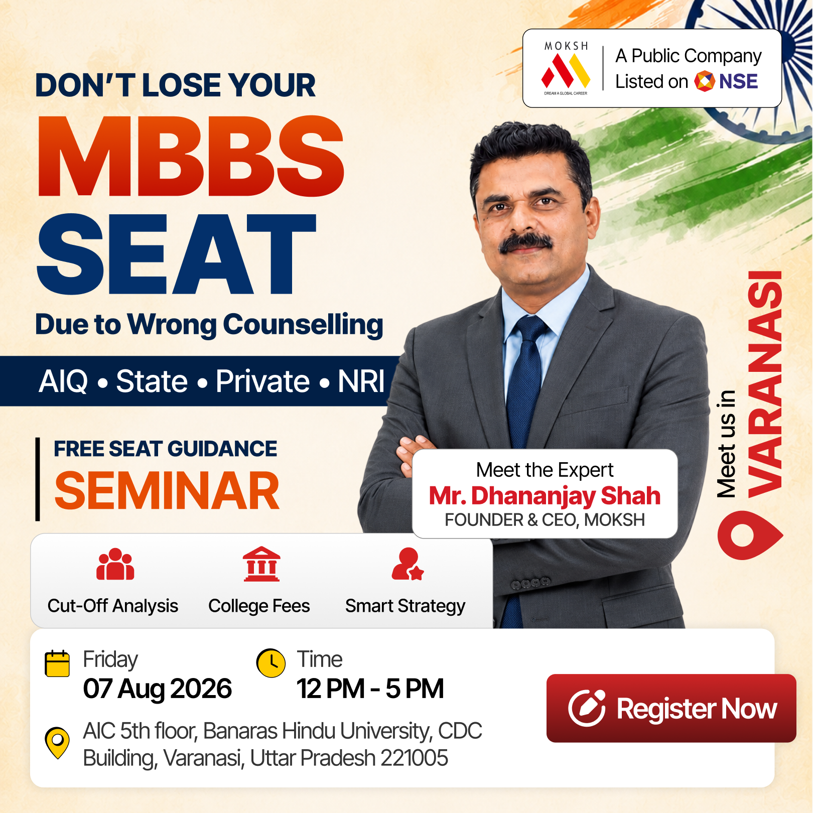 MOKSH Career Planner Facebook ad from Aug 3, 2026