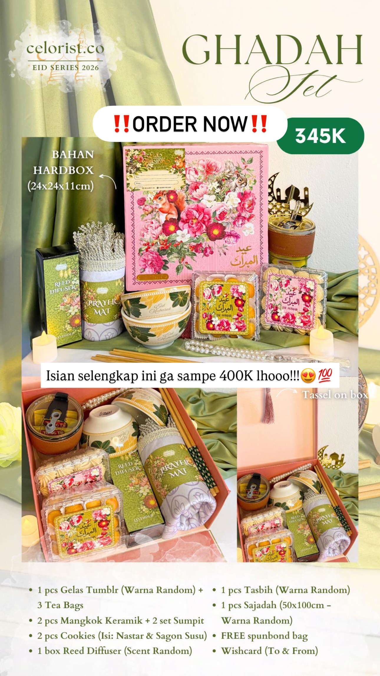 Celorist.CO Flower & Gift Facebook ad: Isian selengkap ini ga sampe 400K lhooo!