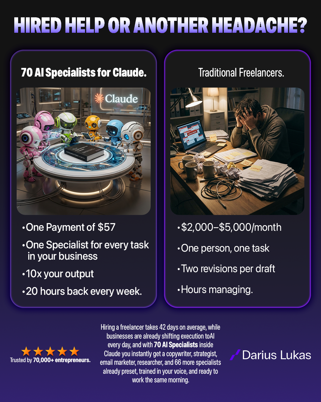 Darius Lukas Facebook ad