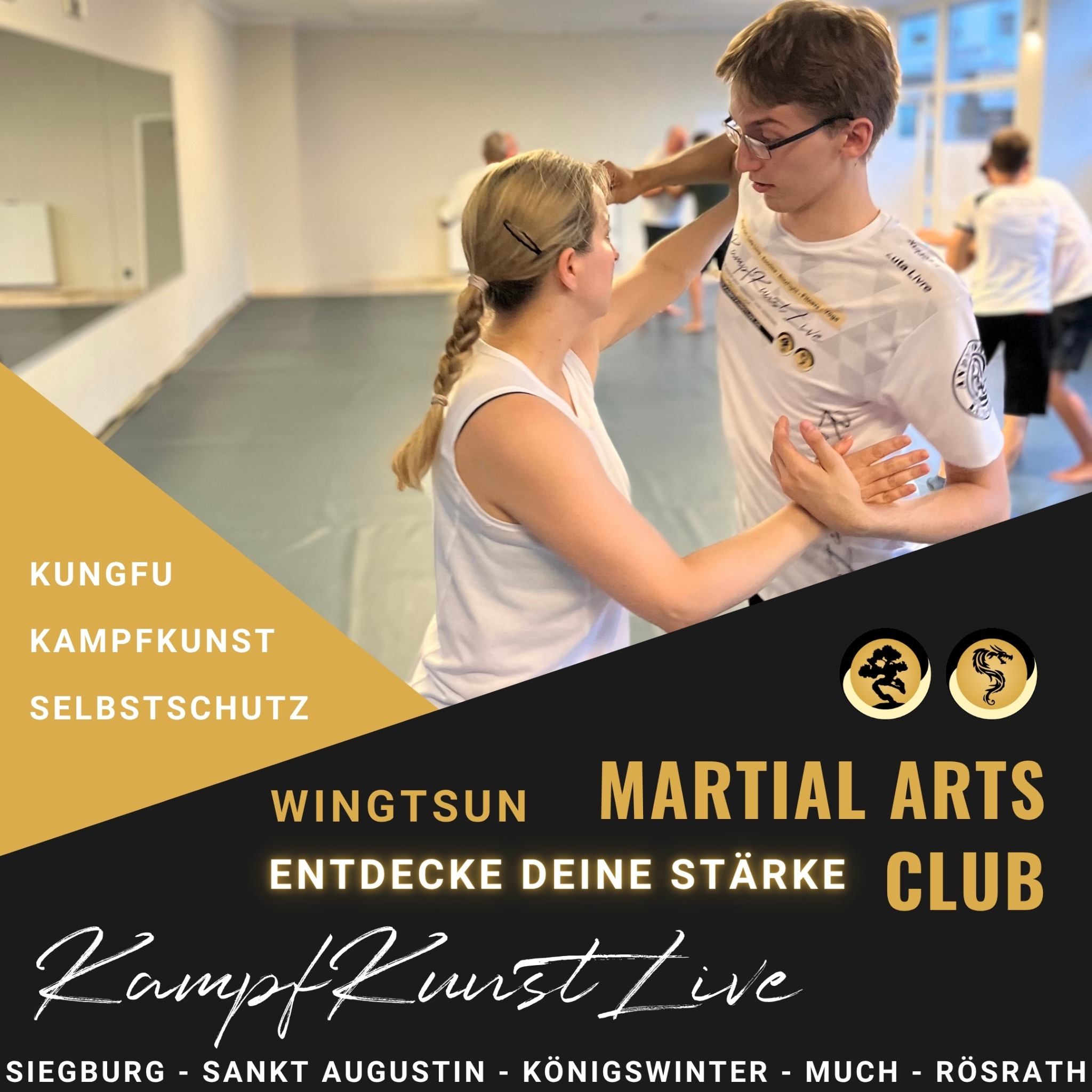Kampfkunstlive Facebook ad: WingTsun KungFu - kampfkunstlive.de