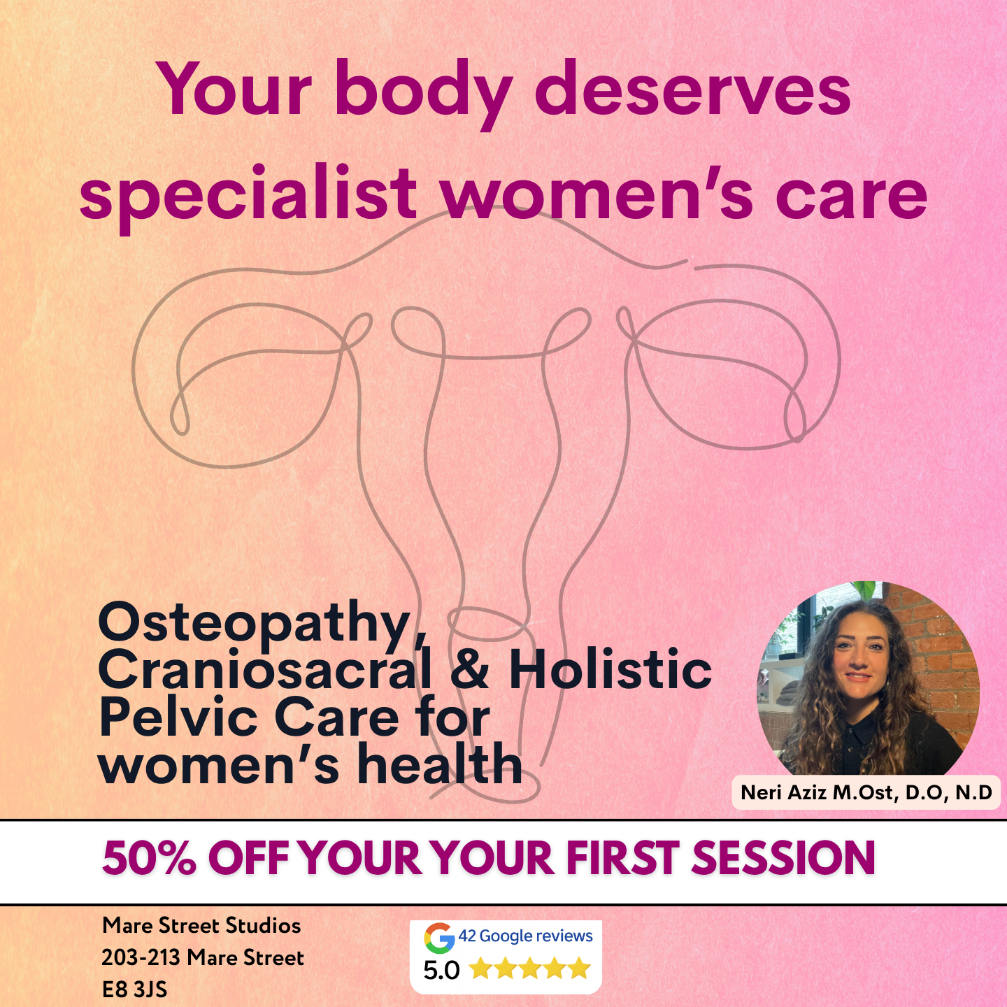 Neri The Osteopath Facebook ad